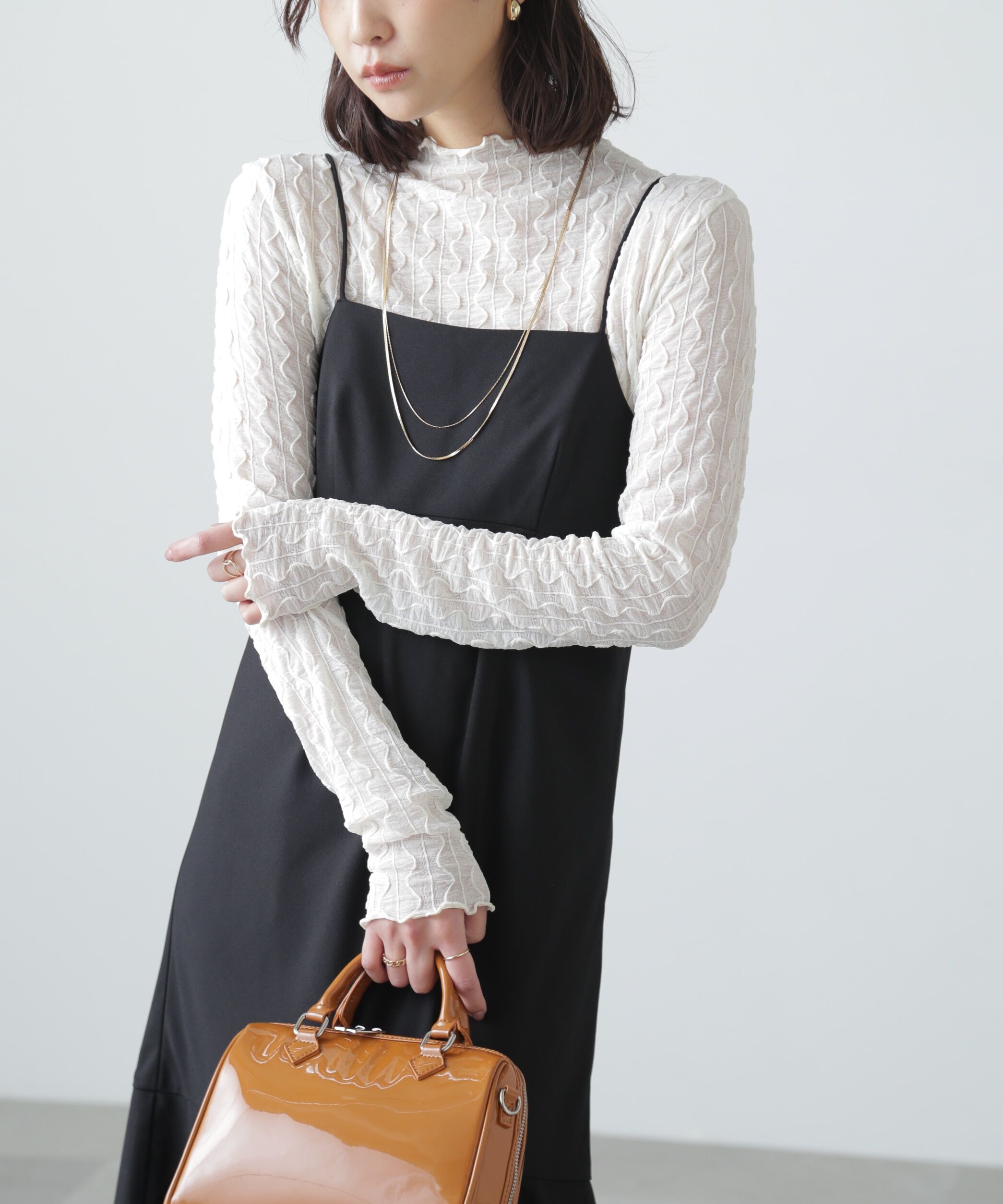  「2ストラップマーメイドキャミワンピース」|ワンピース|