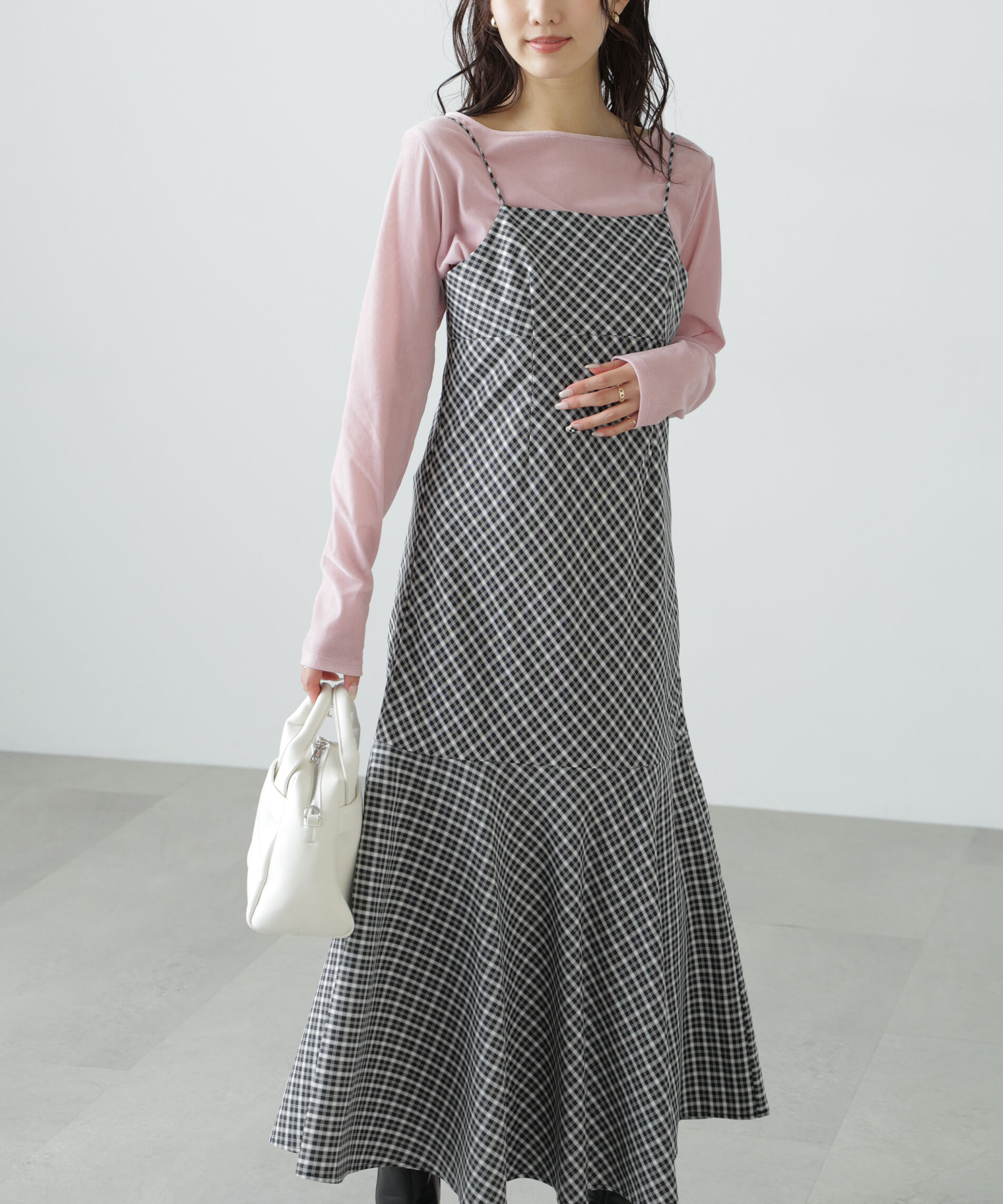  「2ストラップマーメイドキャミワンピース」|ワンピース|