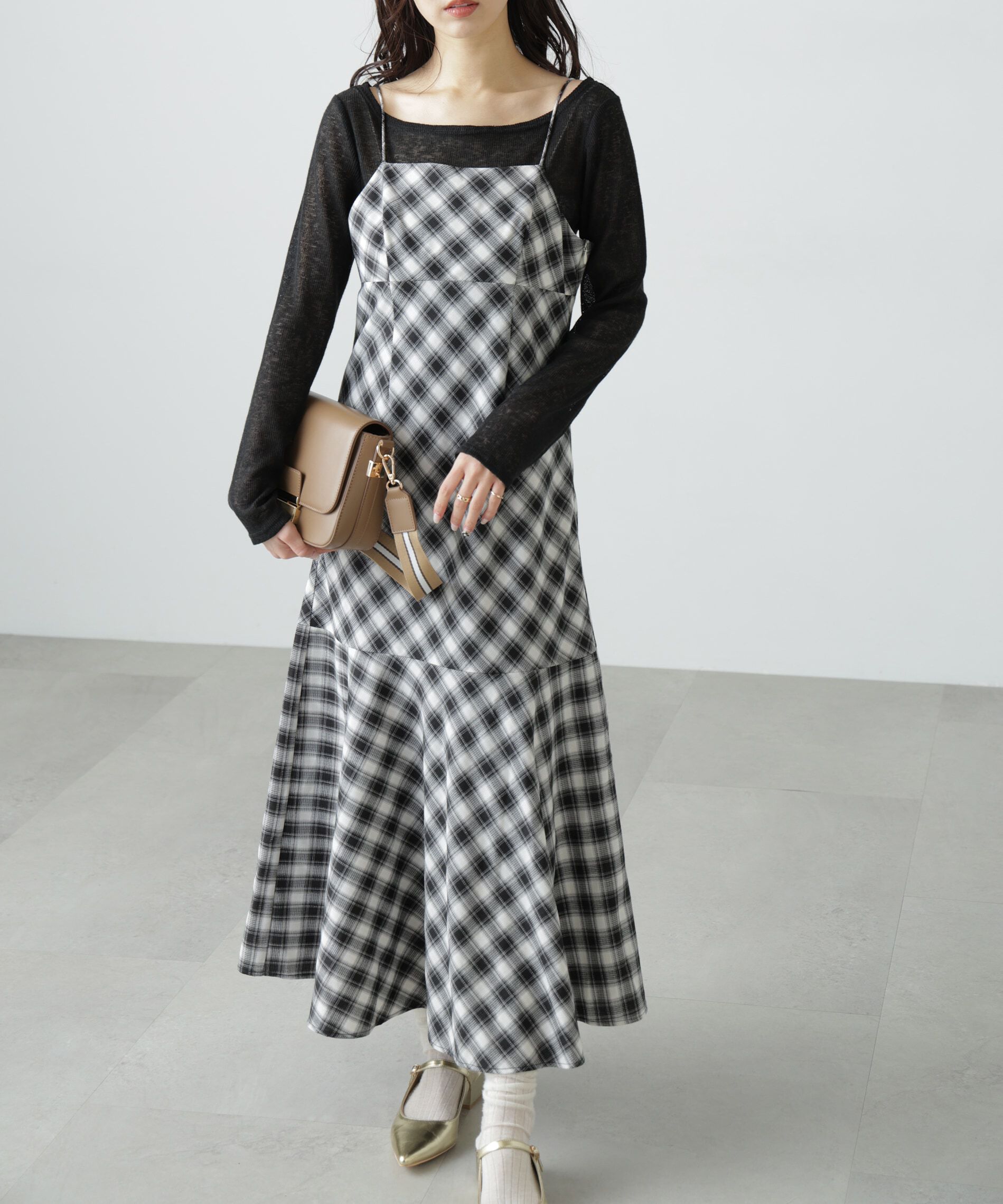  「2ストラップマーメイドキャミワンピース」|ワンピース|ブラックベー 2