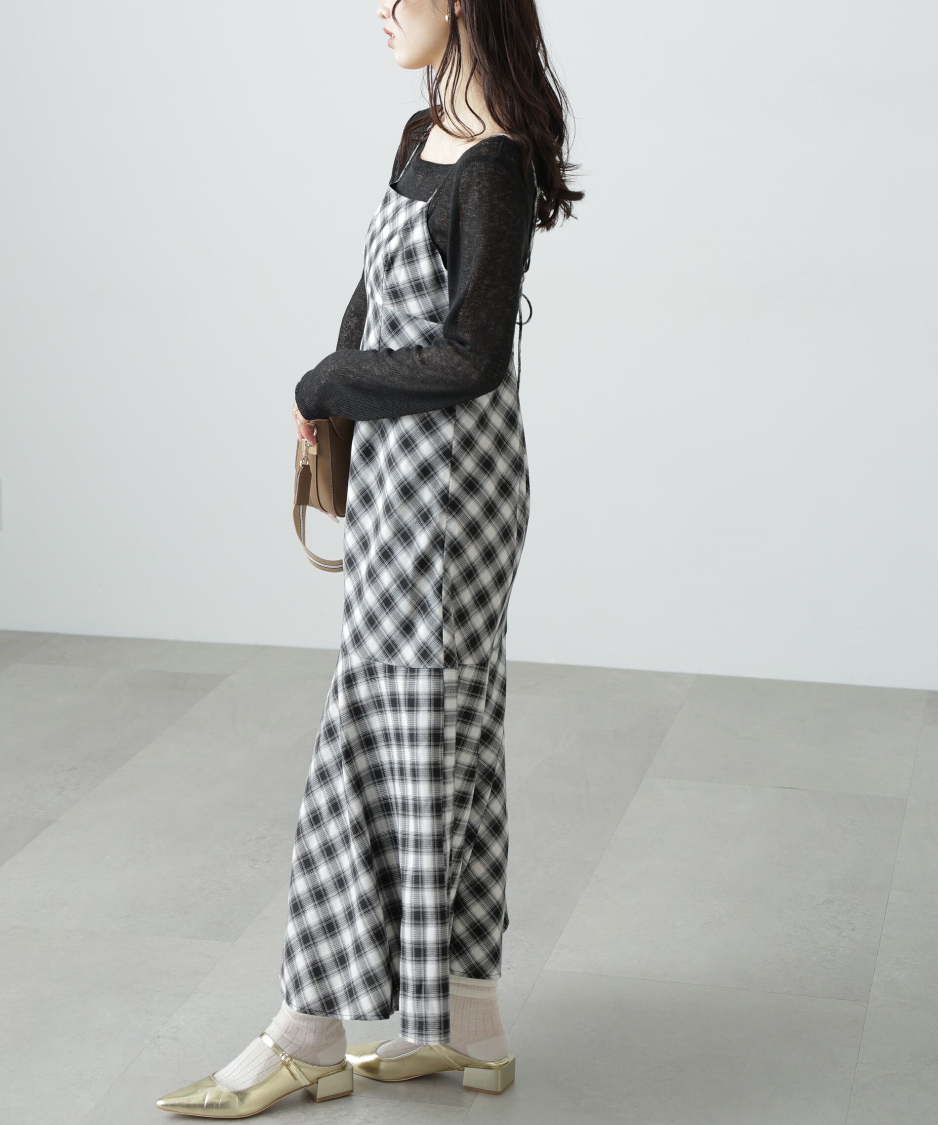  「2ストラップマーメイドキャミワンピース」|ワンピース|