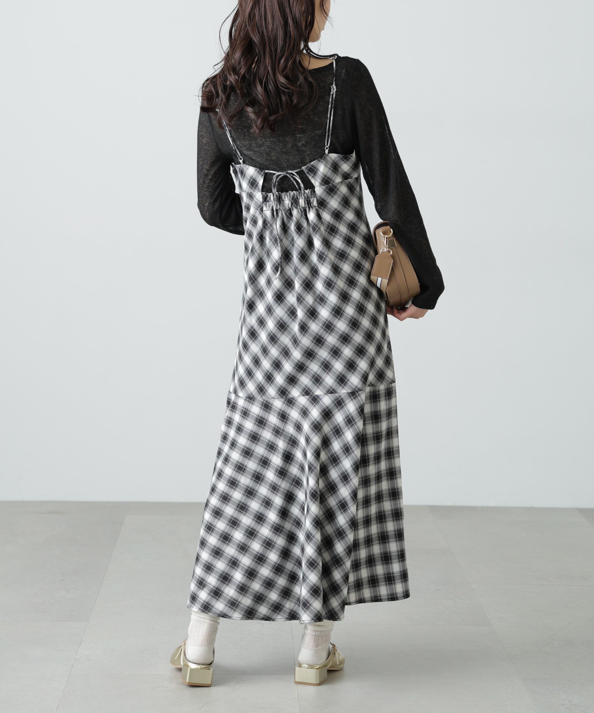  「2ストラップマーメイドキャミワンピース」|ワンピース|