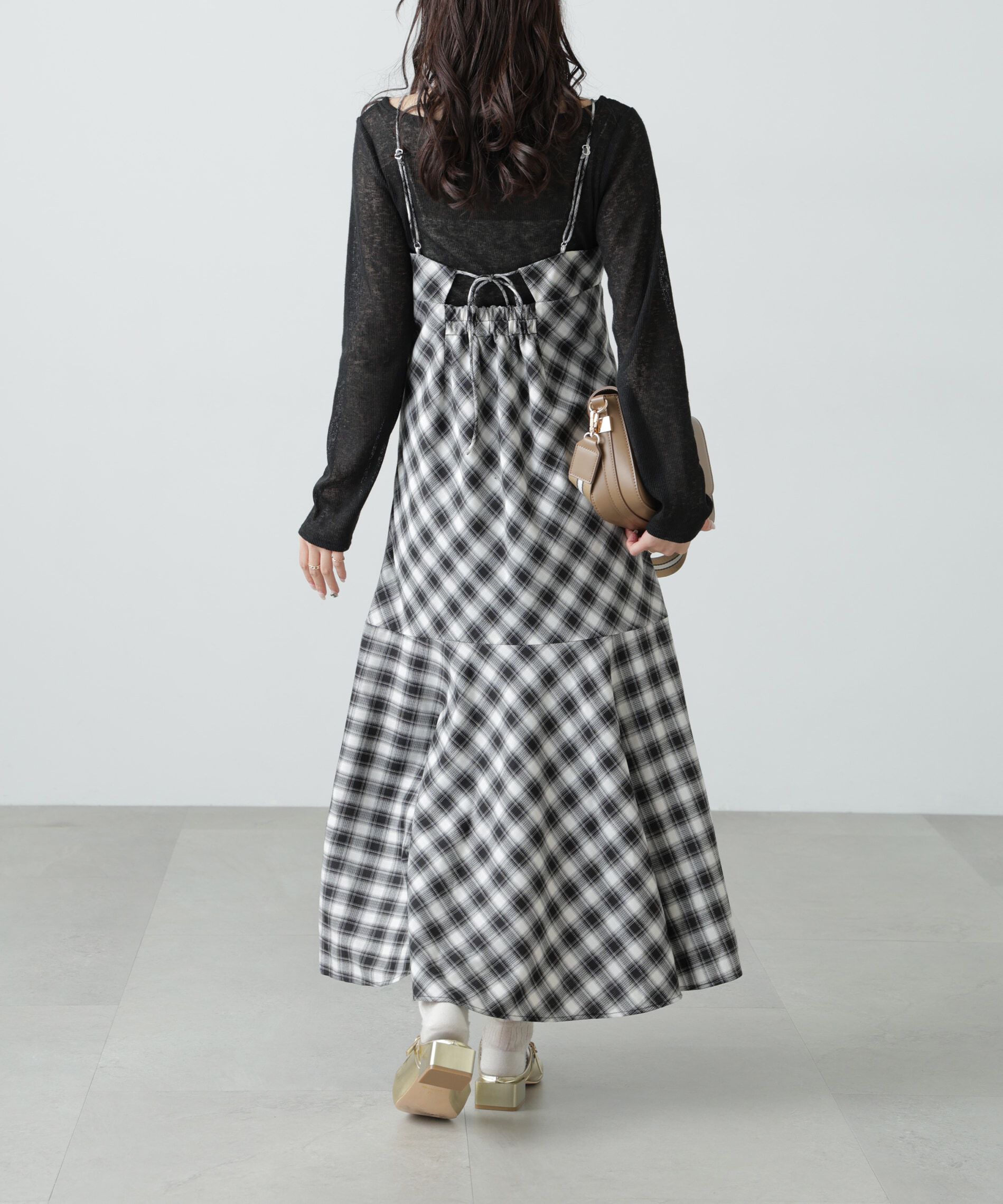  「2ストラップマーメイドキャミワンピース」|ワンピース|