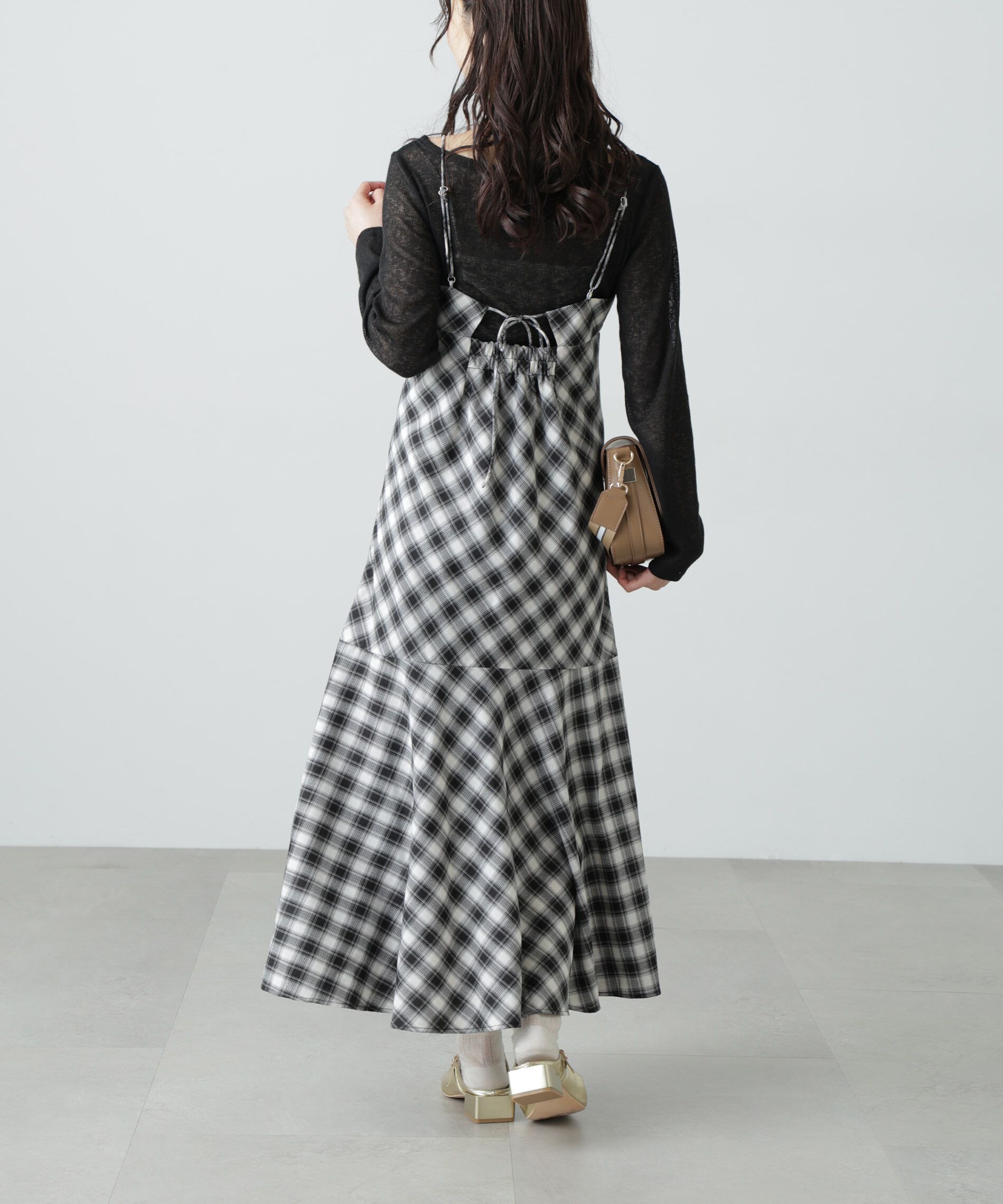  「2ストラップマーメイドキャミワンピース」|ワンピース|