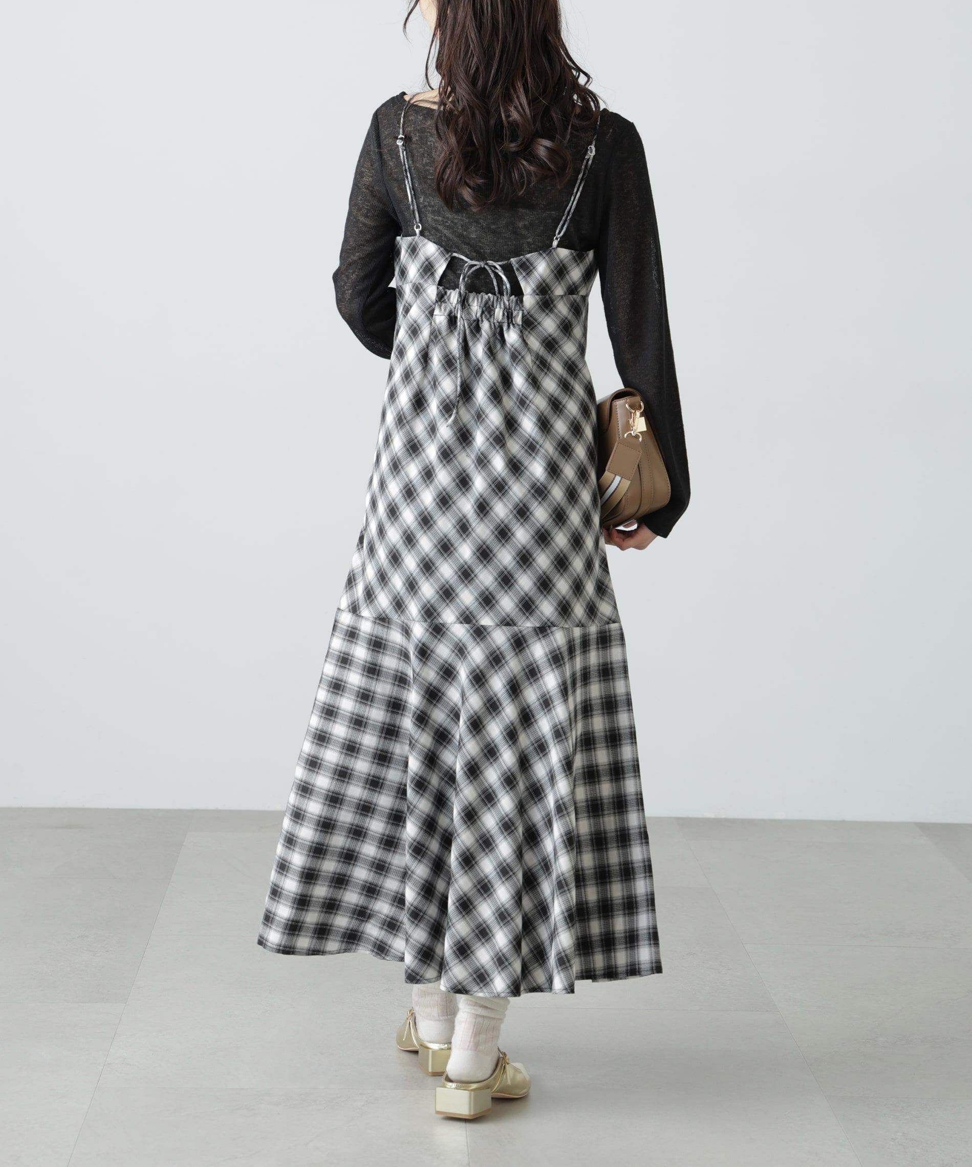  「2ストラップマーメイドキャミワンピース」|ワンピース|