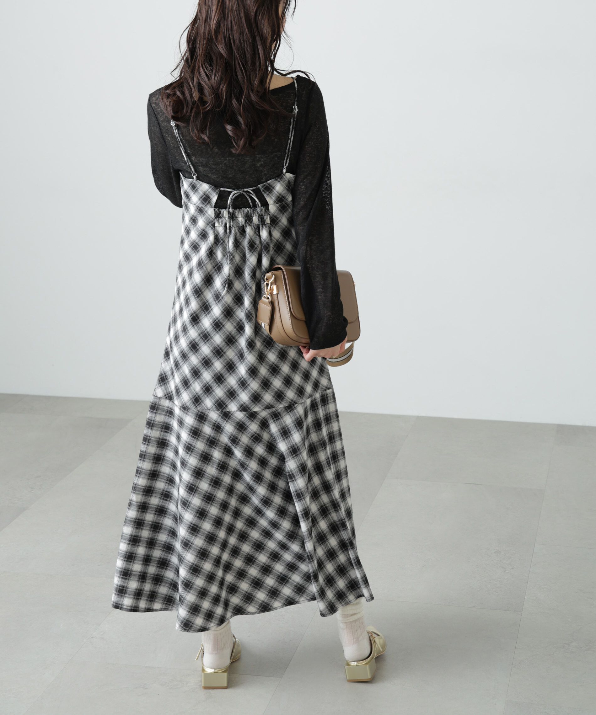  「2ストラップマーメイドキャミワンピース」|ワンピース|