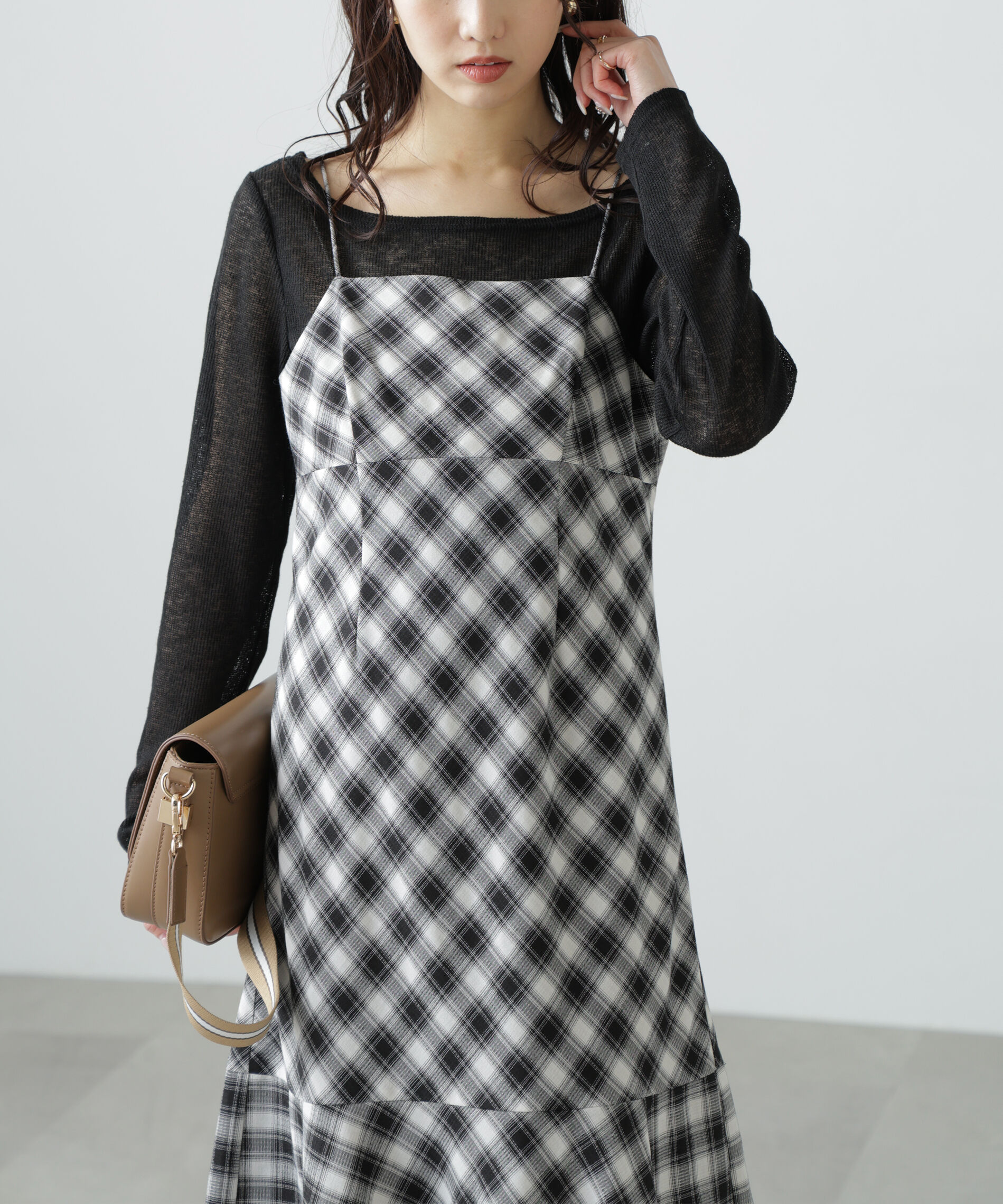  「2ストラップマーメイドキャミワンピース」|ワンピース|