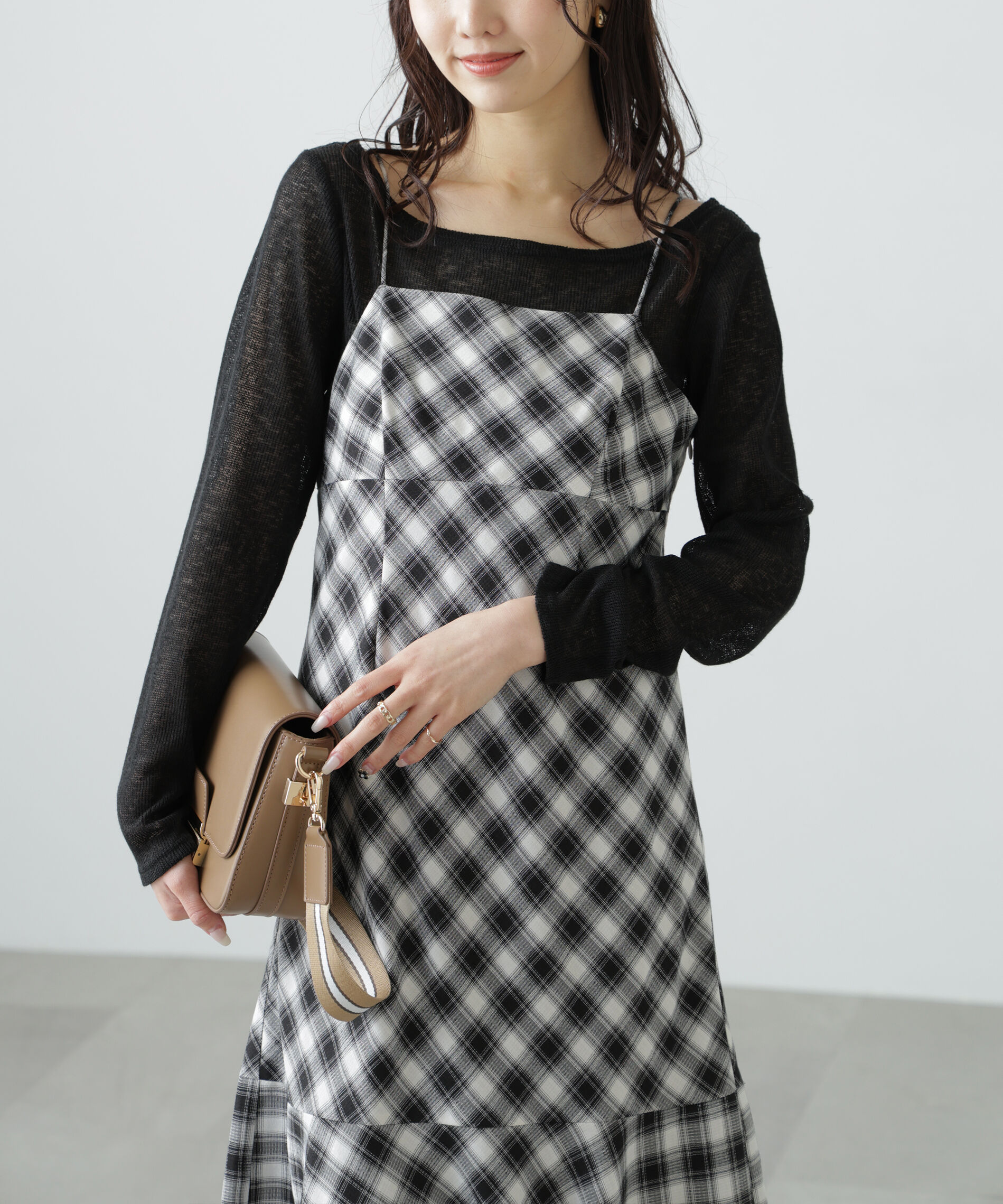  「2ストラップマーメイドキャミワンピース」|ワンピース|