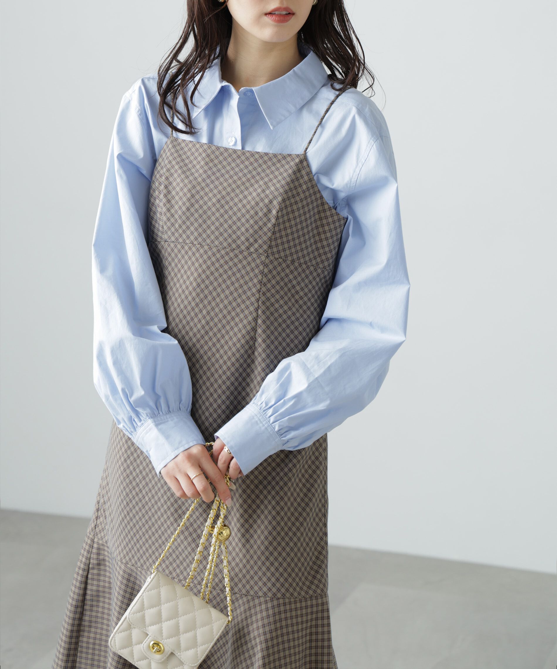  「2ストラップマーメイドキャミワンピース」|ワンピース|ブラウンベー 1