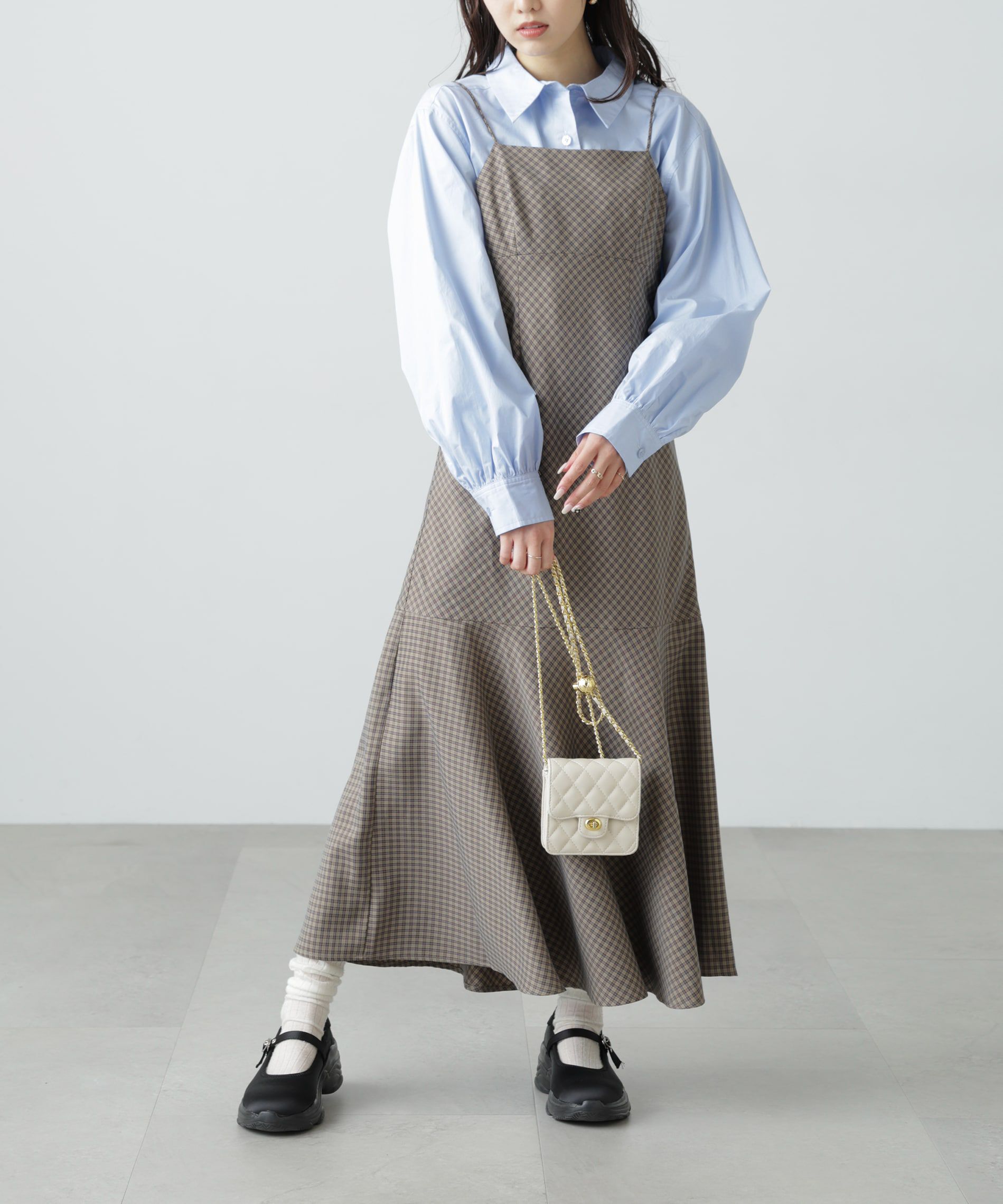  「2ストラップマーメイドキャミワンピース」|ワンピース|