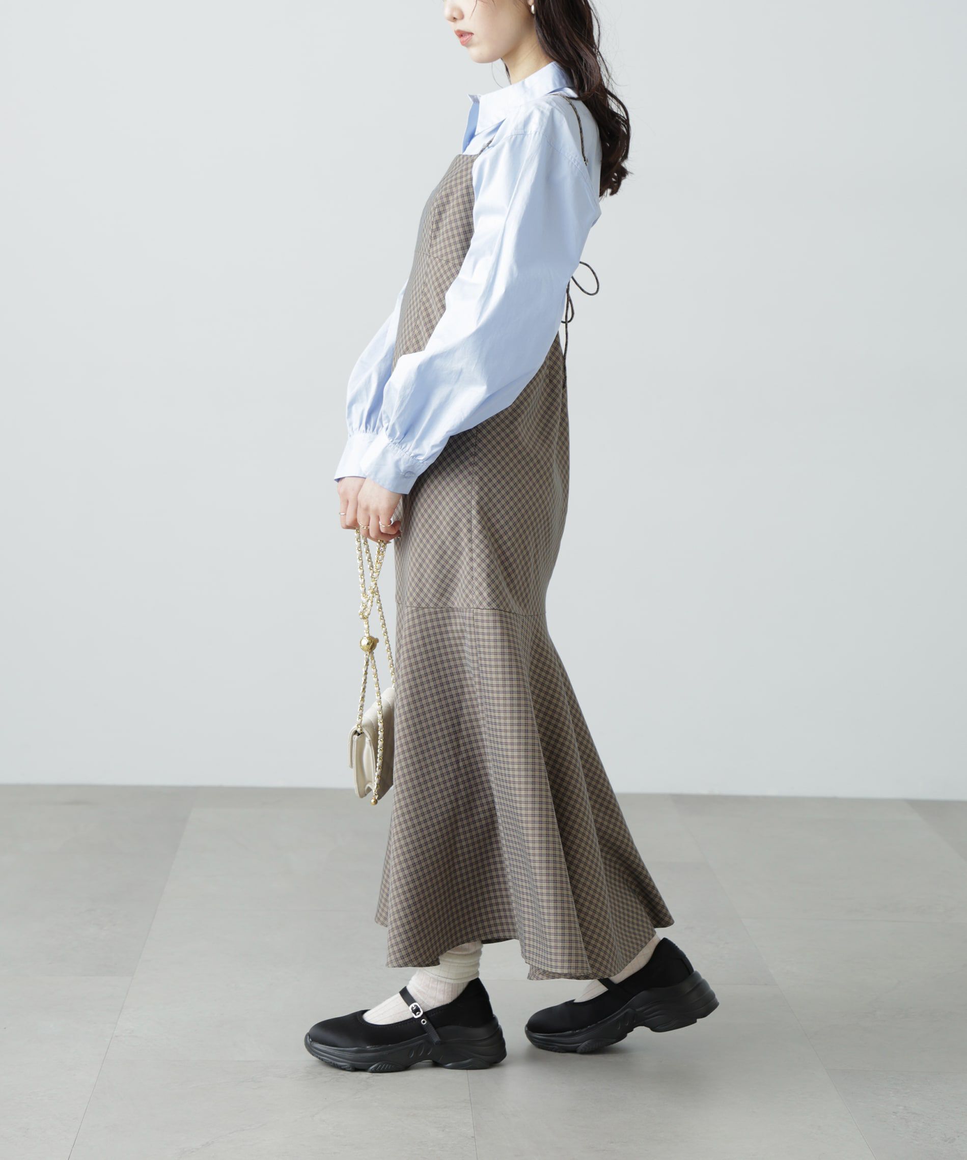  「2ストラップマーメイドキャミワンピース」|ワンピース|