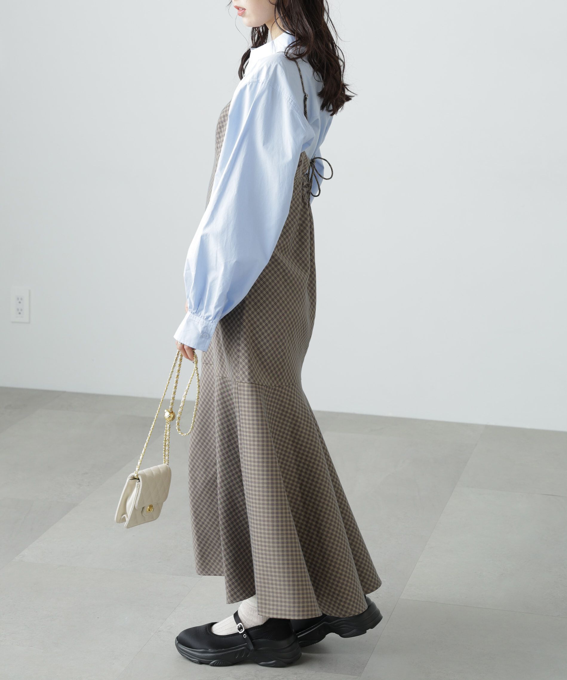  「2ストラップマーメイドキャミワンピース」|ワンピース|