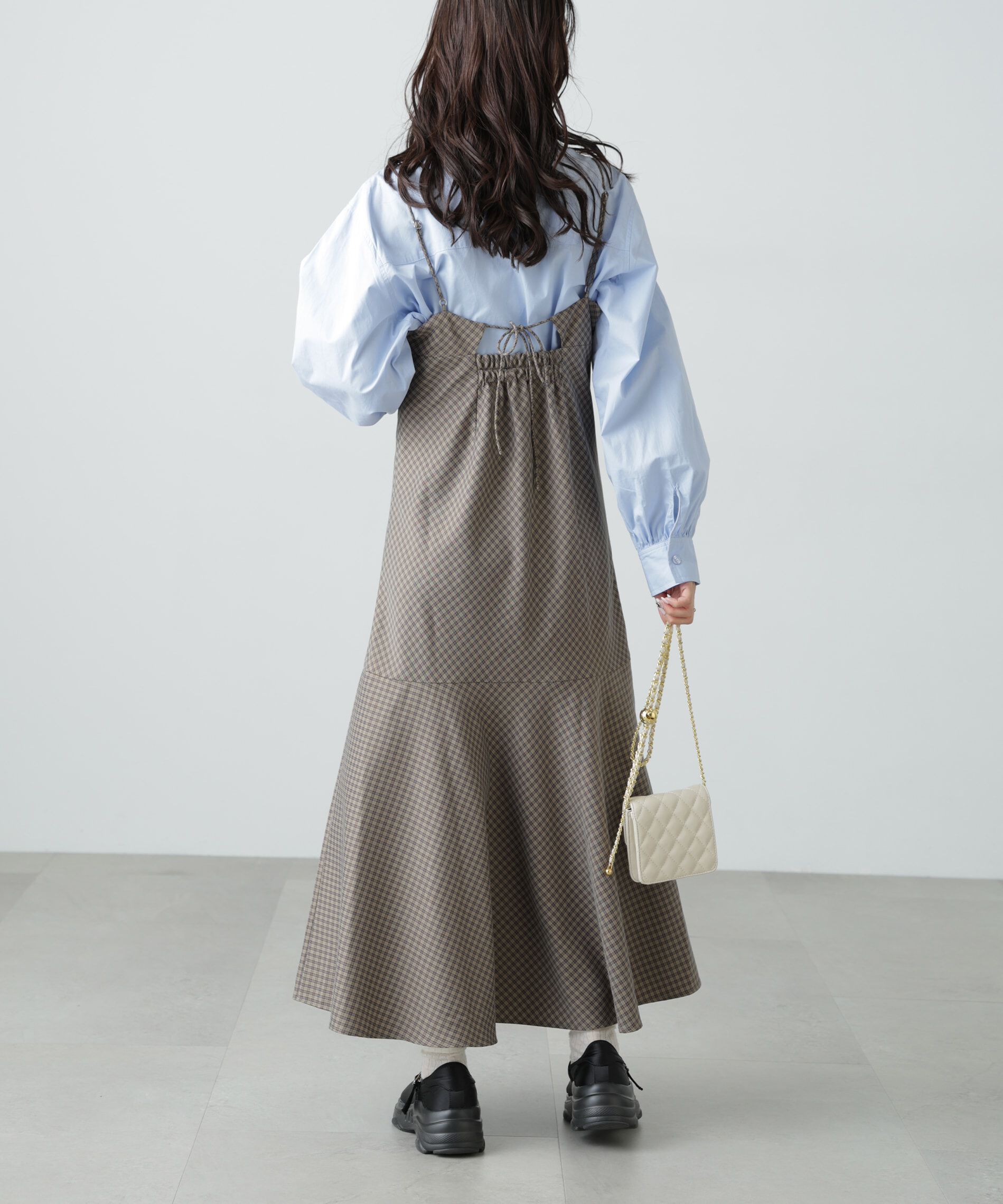  「2ストラップマーメイドキャミワンピース」|ワンピース|