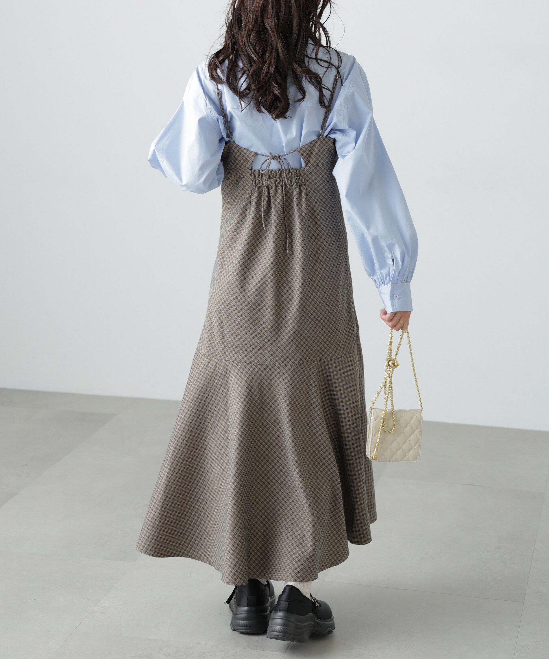  「2ストラップマーメイドキャミワンピース」|ワンピース|