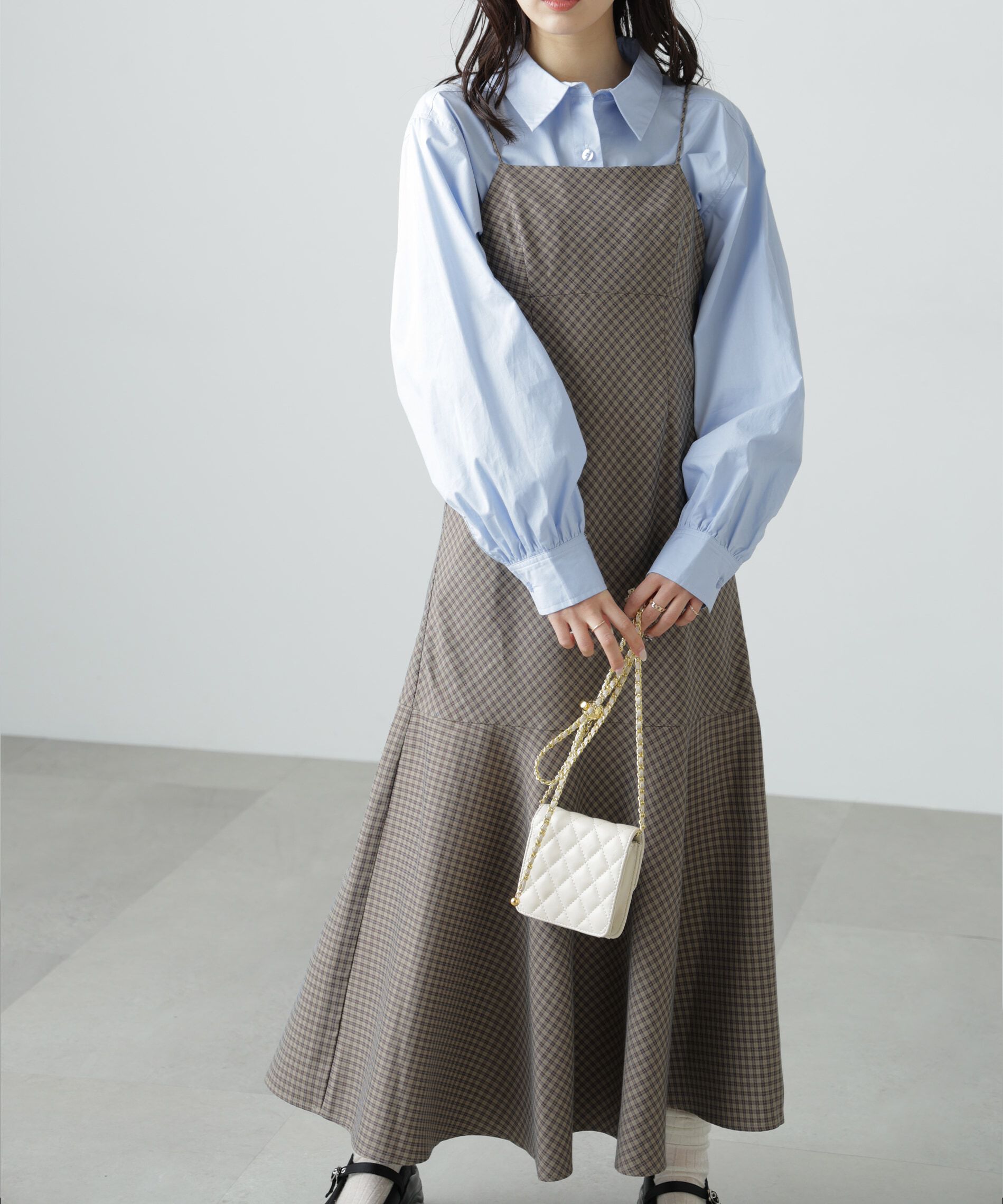  「2ストラップマーメイドキャミワンピース」|ワンピース|