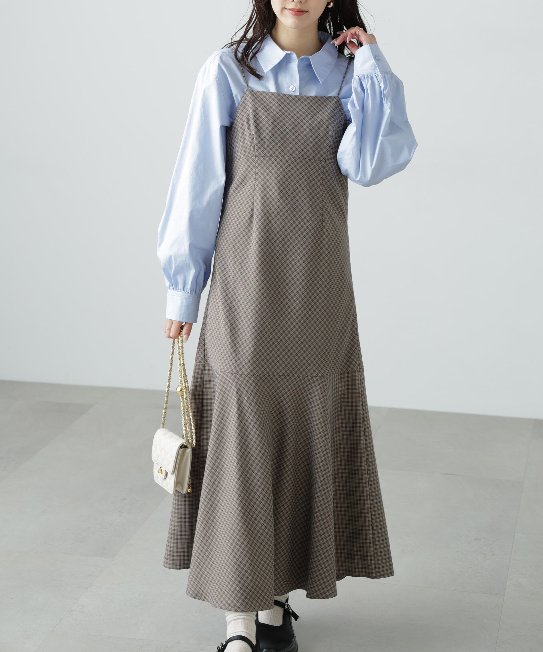  「2ストラップマーメイドキャミワンピース」|ワンピース|