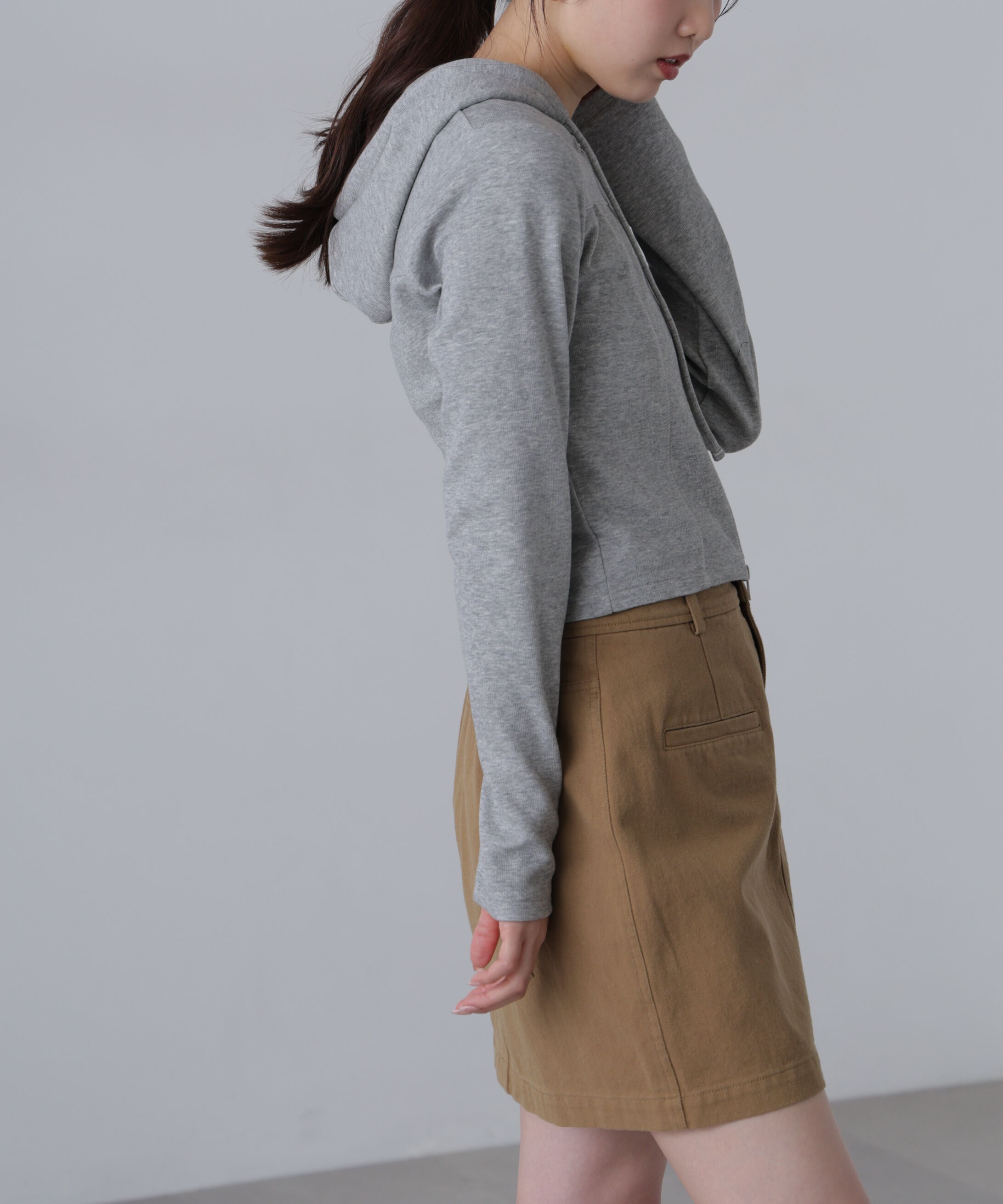  「フィットジップパーカー」|Tシャツ・カットソー|