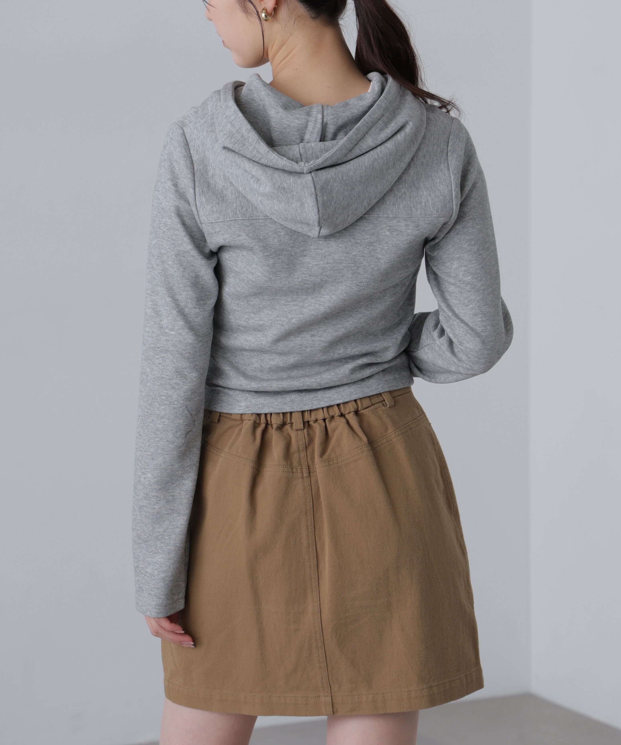  「フィットジップパーカー」|Tシャツ・カットソー|