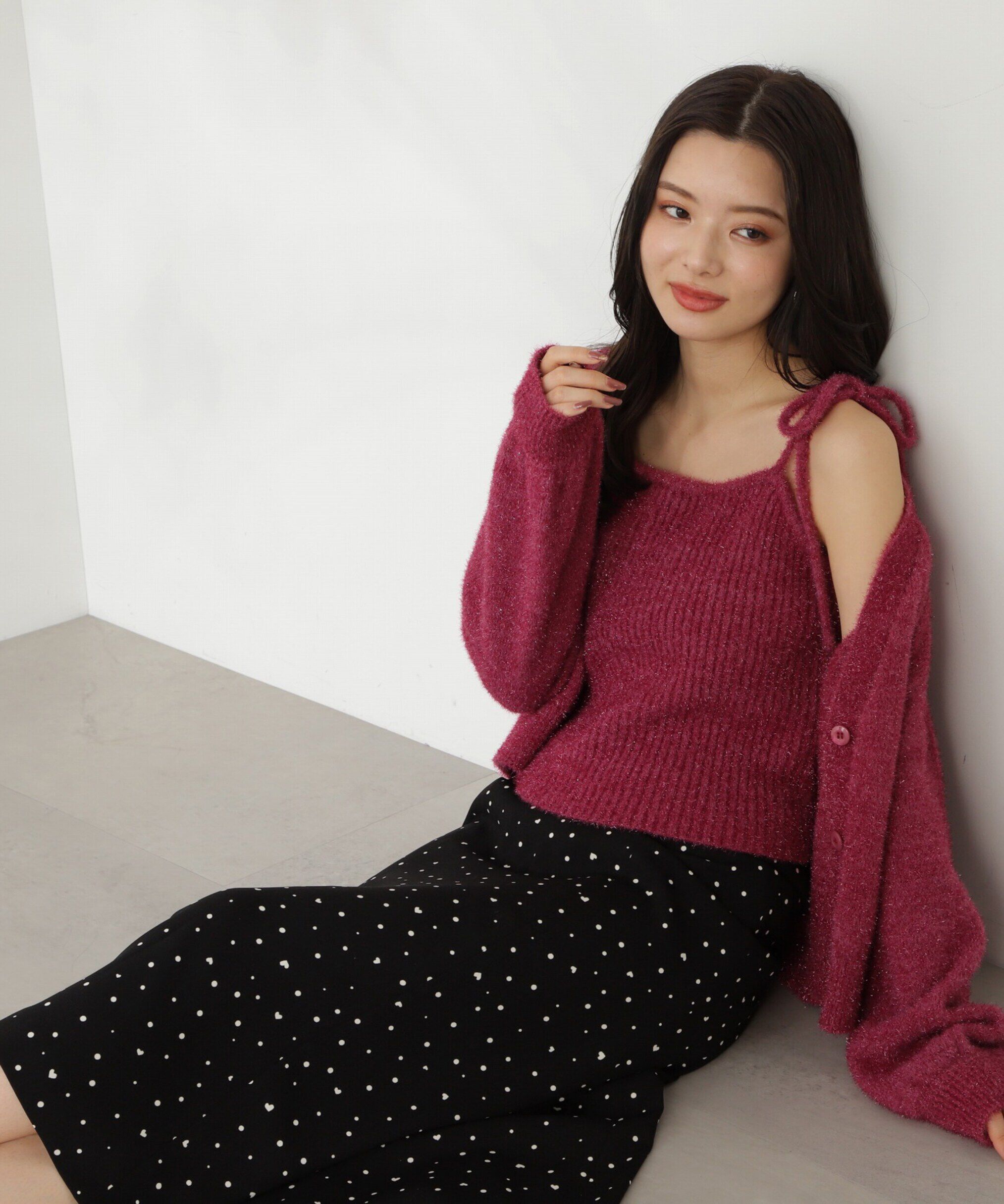 PROPORTION BODY DRESSING「ハートドットナロースカート」|スカート|