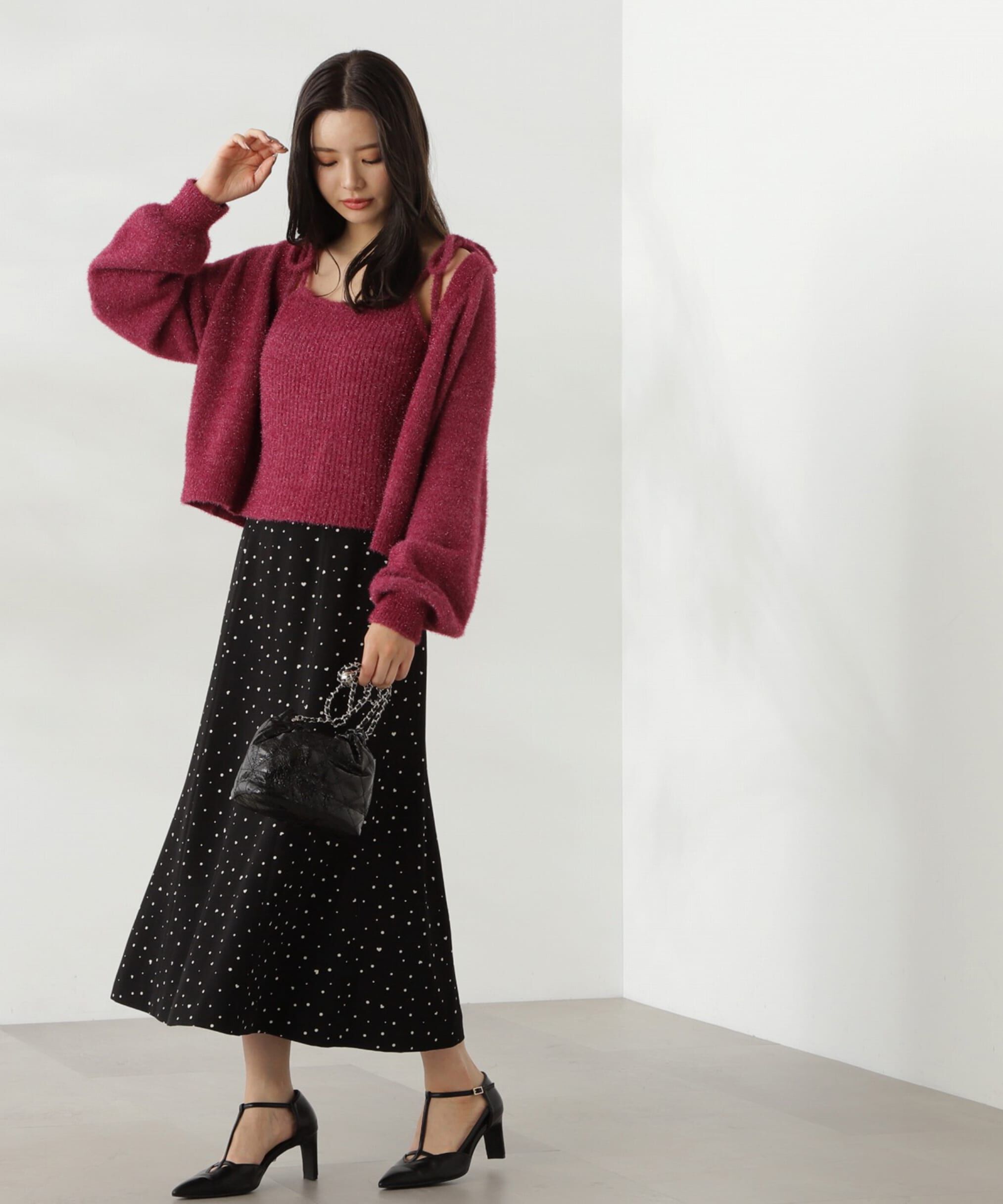 PROPORTION BODY DRESSING「ハートドットナロースカート」|スカート|