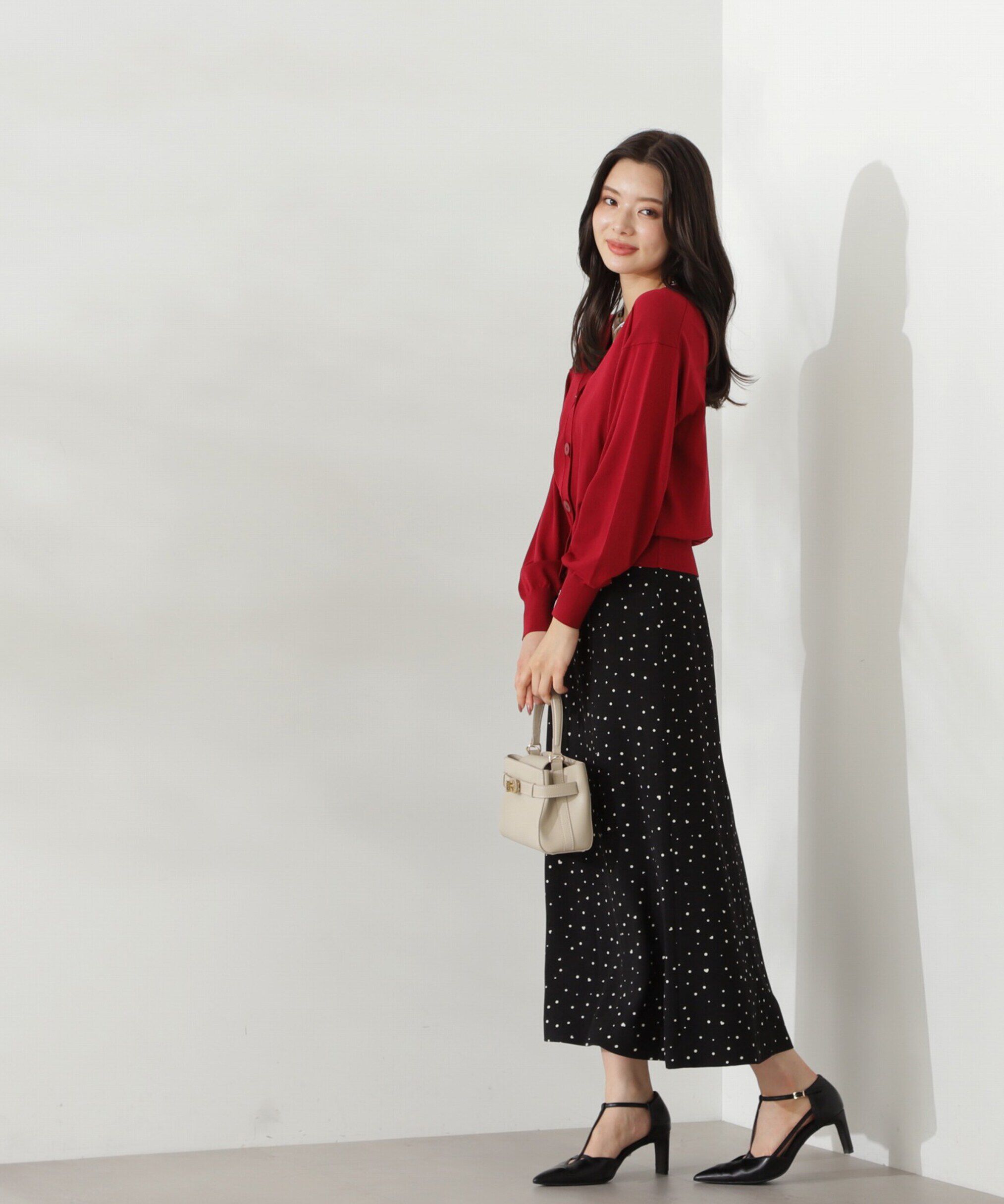 PROPORTION BODY DRESSING「ハートドットナロースカート」|スカート|