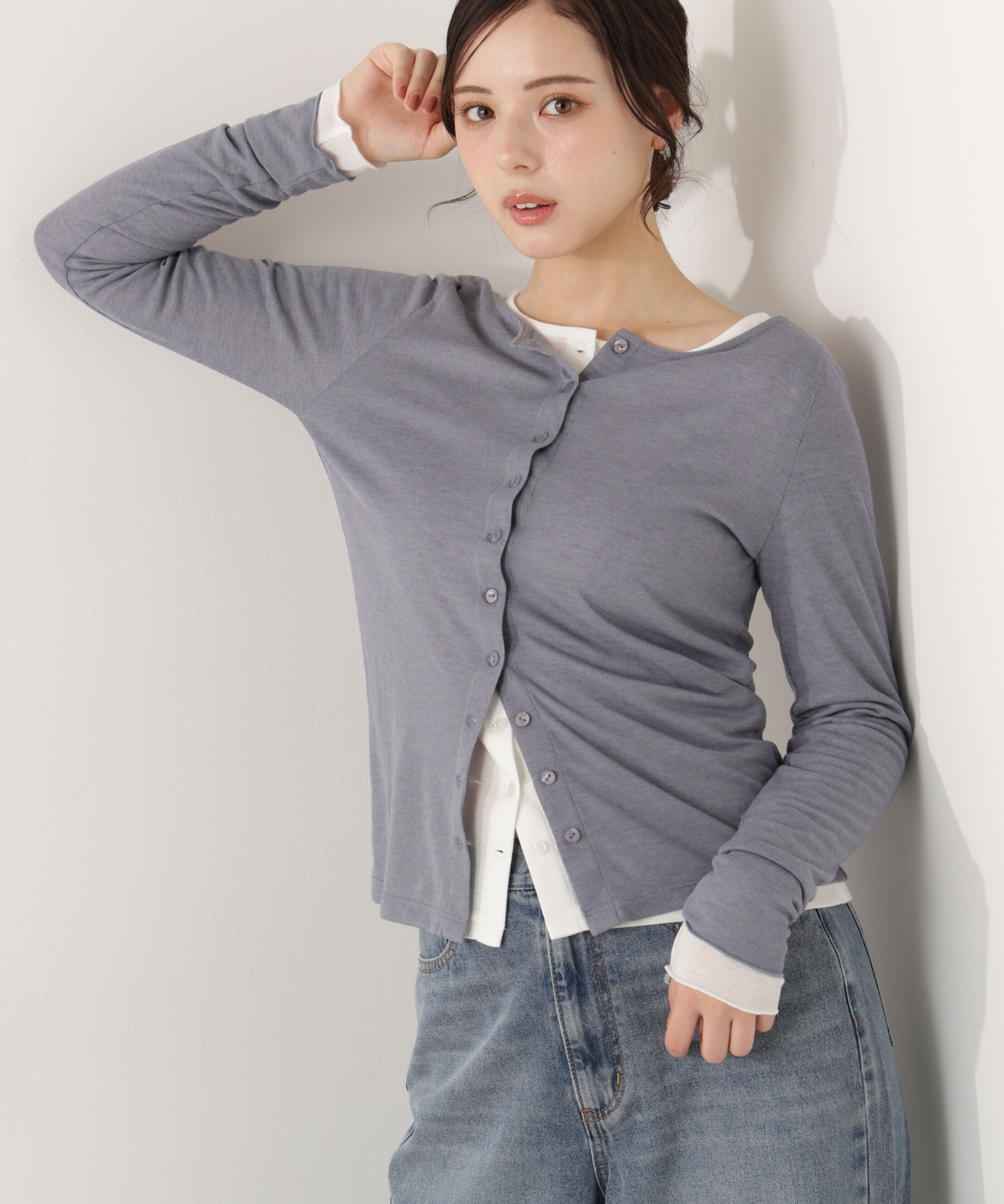 PROPORTION BODY DRESSING「〈a/mie〉シアーカットソー　26SS」|Tシャツ・カットソー|