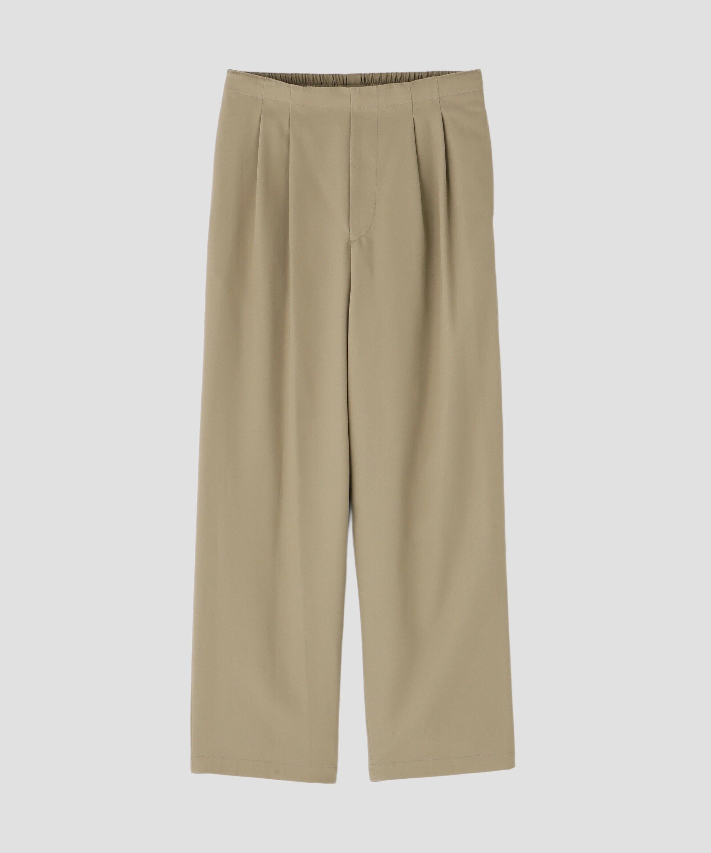 YLEVE 「YLEVE / HIGH TWISTED COTTON GABA EASY TROUSERS」|その他|カーキ
