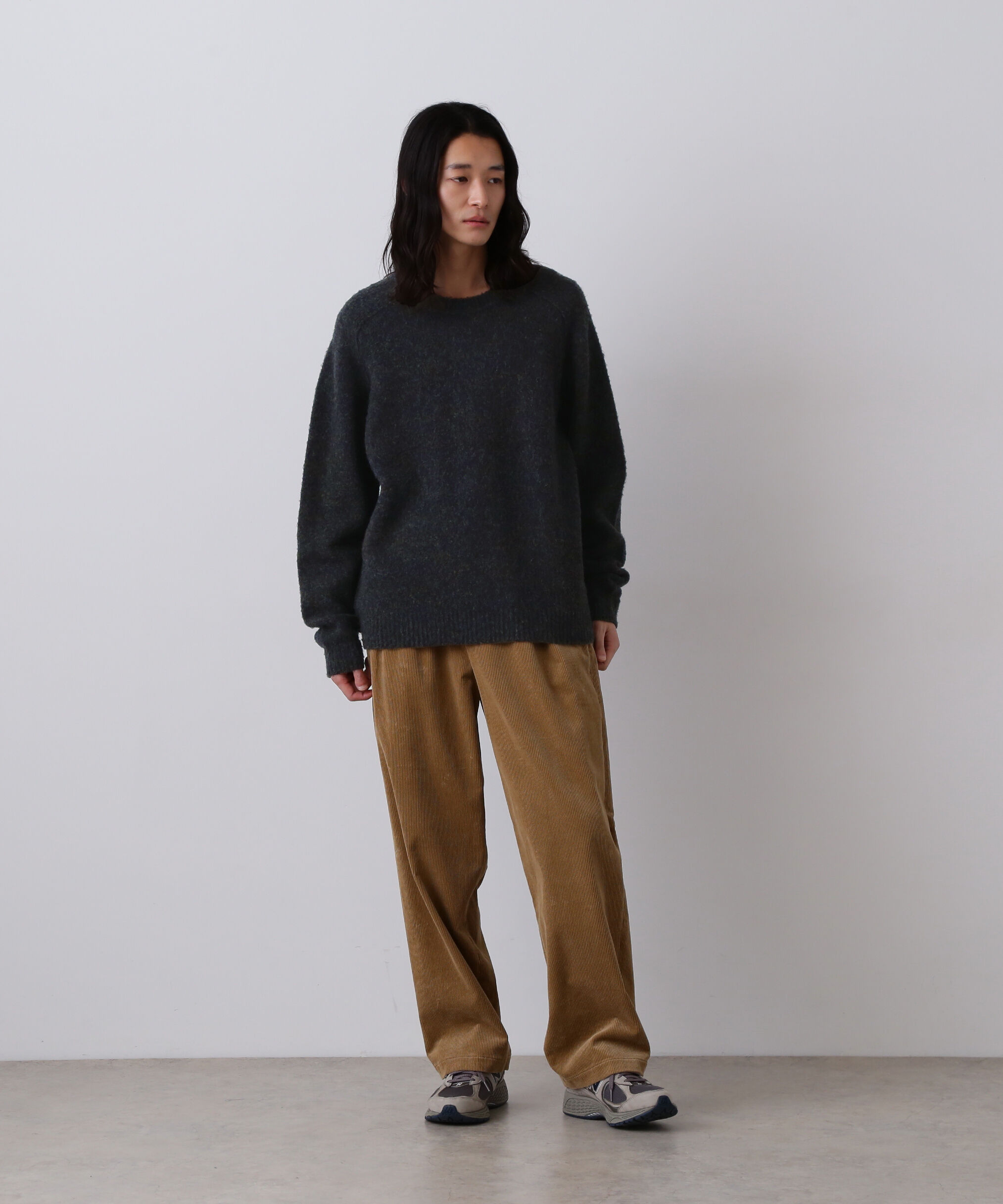 YLEVE 「YLEVE / ITARIAN MERINO WOOL MELANGE KNIT PULL OVER」|ニット・セーター|