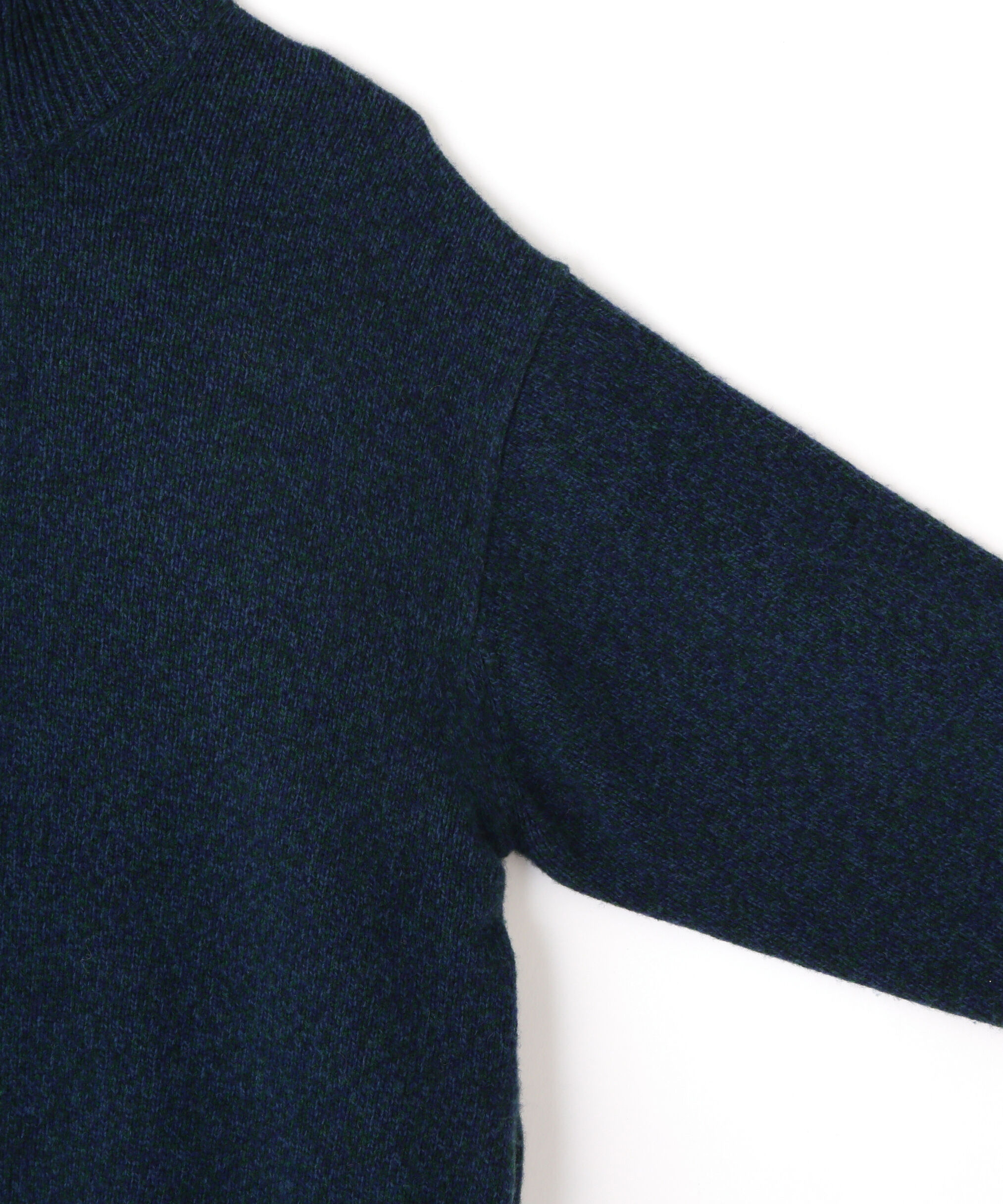 YLEVE 「YLEVE / WOOL CASHMERE MELANGE KNIT HALF ZIP PULL OVER」|ニット・セーター|