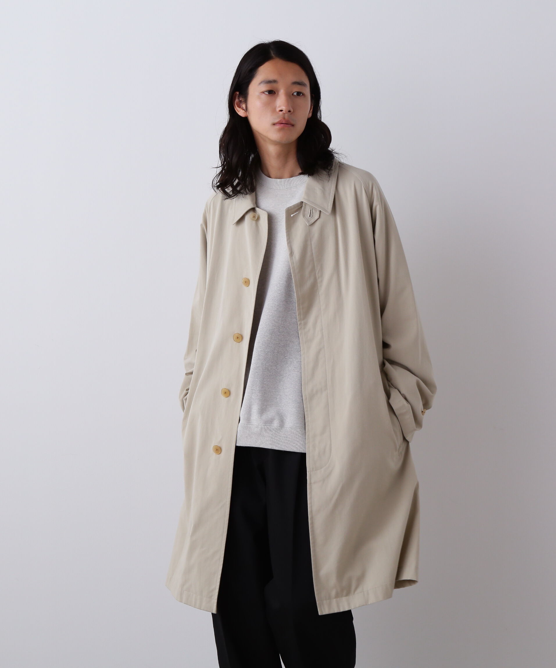 YLEVE 「YLEVE / COTTON BREND CHAMBRAY COAT」|その他|ベージュ