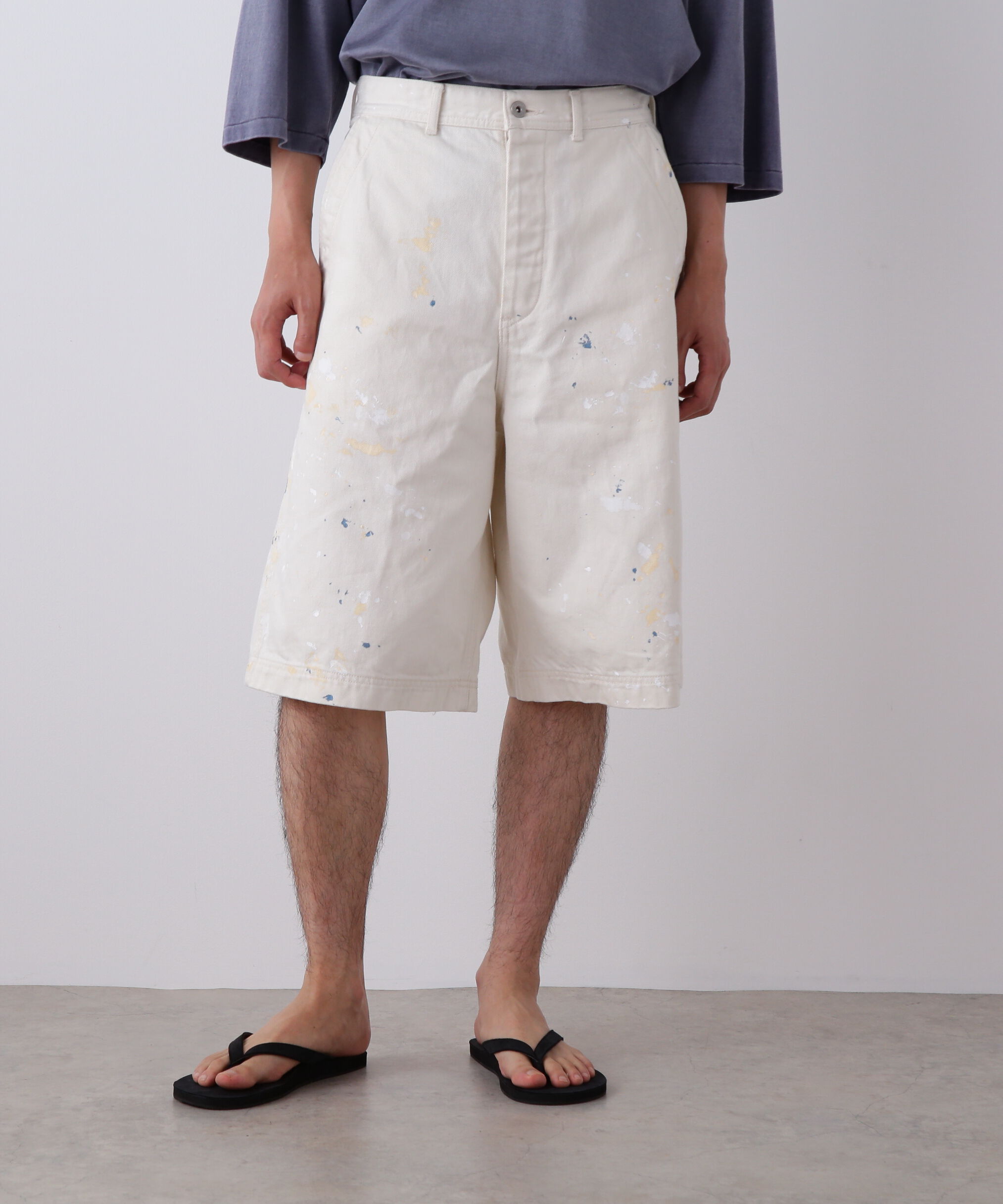 YLEVE 「YLEVE / HAND PAINT DENIM SHORTS」|その他|