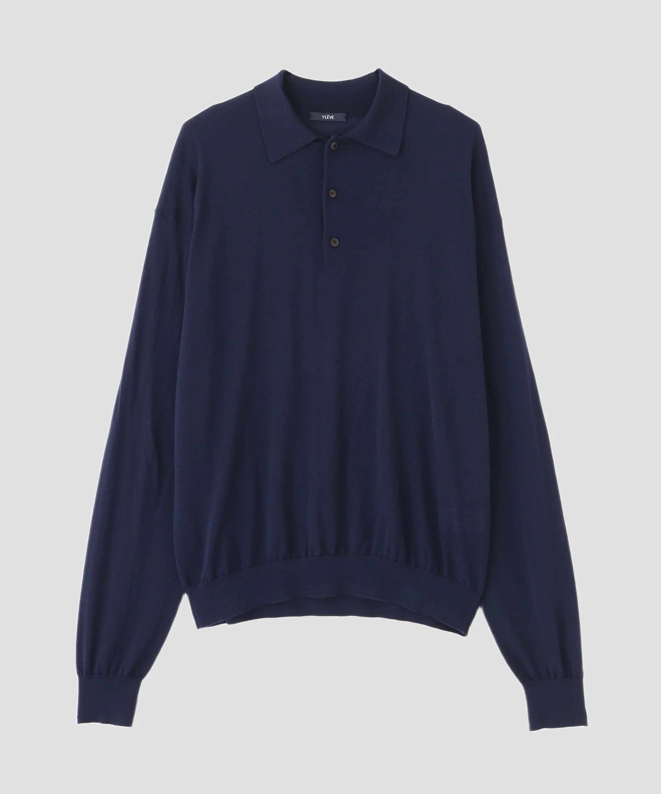 YLEVE 「YLEVE / WOOL SILK CASHMERE KNIT POLO」|ニット・セーター|