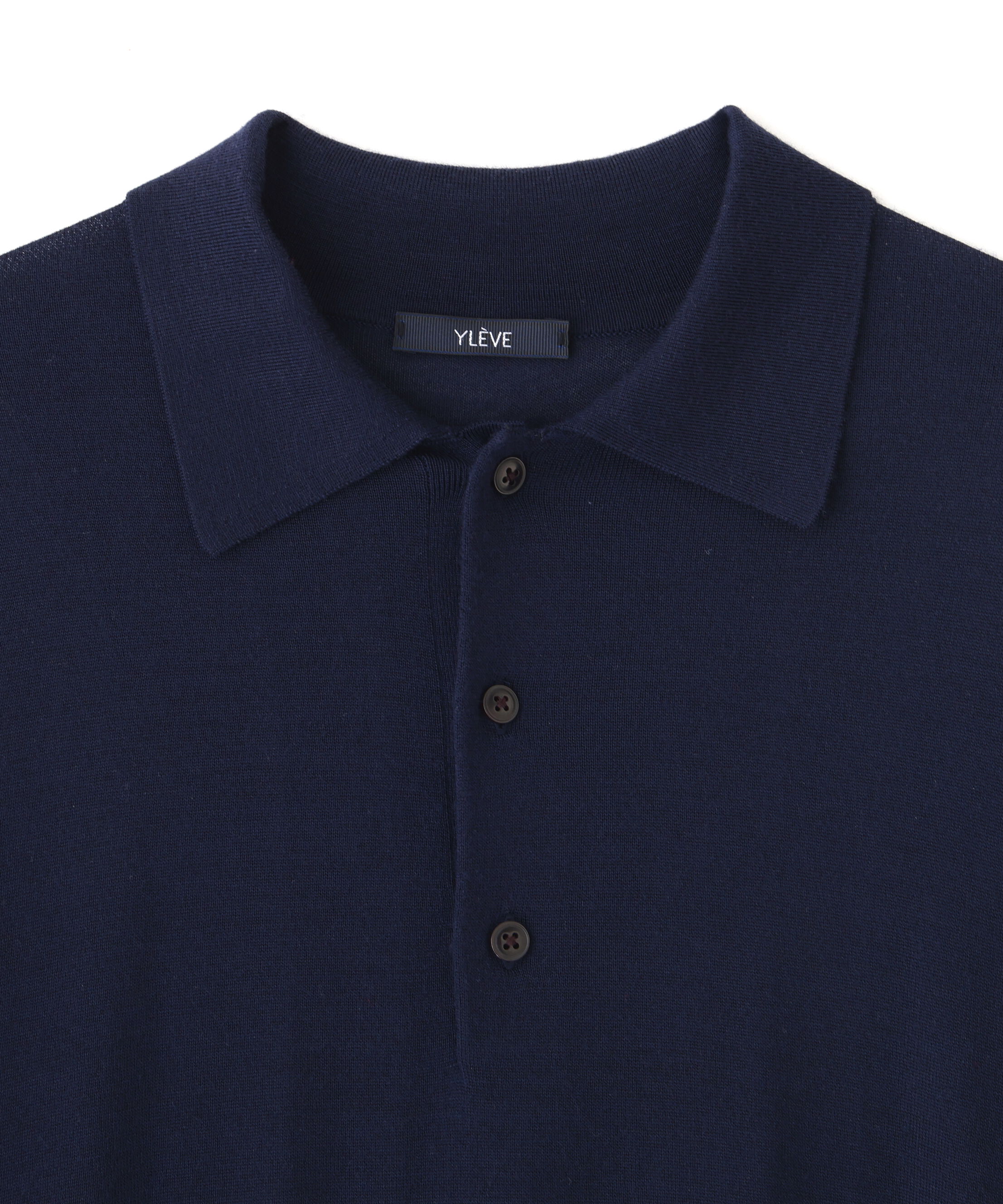 YLEVE 「YLEVE / WOOL SILK CASHMERE KNIT POLO」|ニット・セーター|