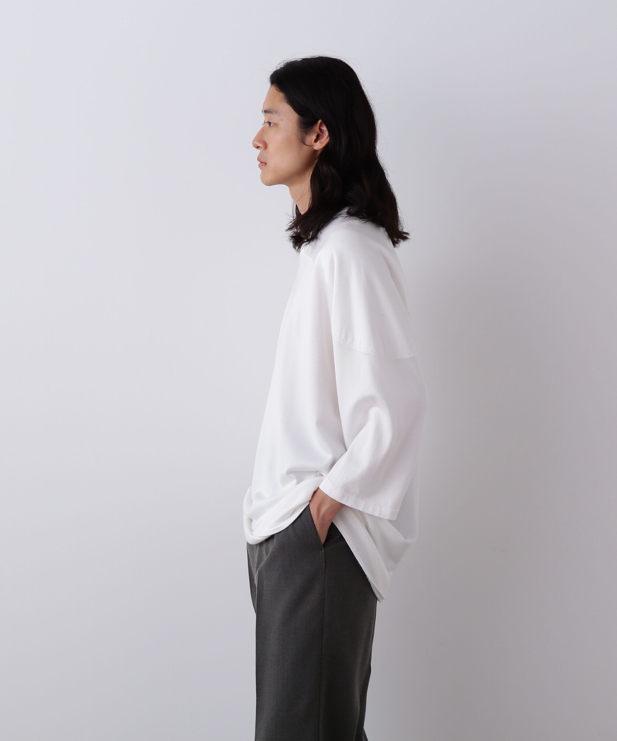 YLEVE 「YLEVE / COTTON RAYON PIGMENT DYE HOCKEY PULLOVER」|Tシャツ・カットソー|