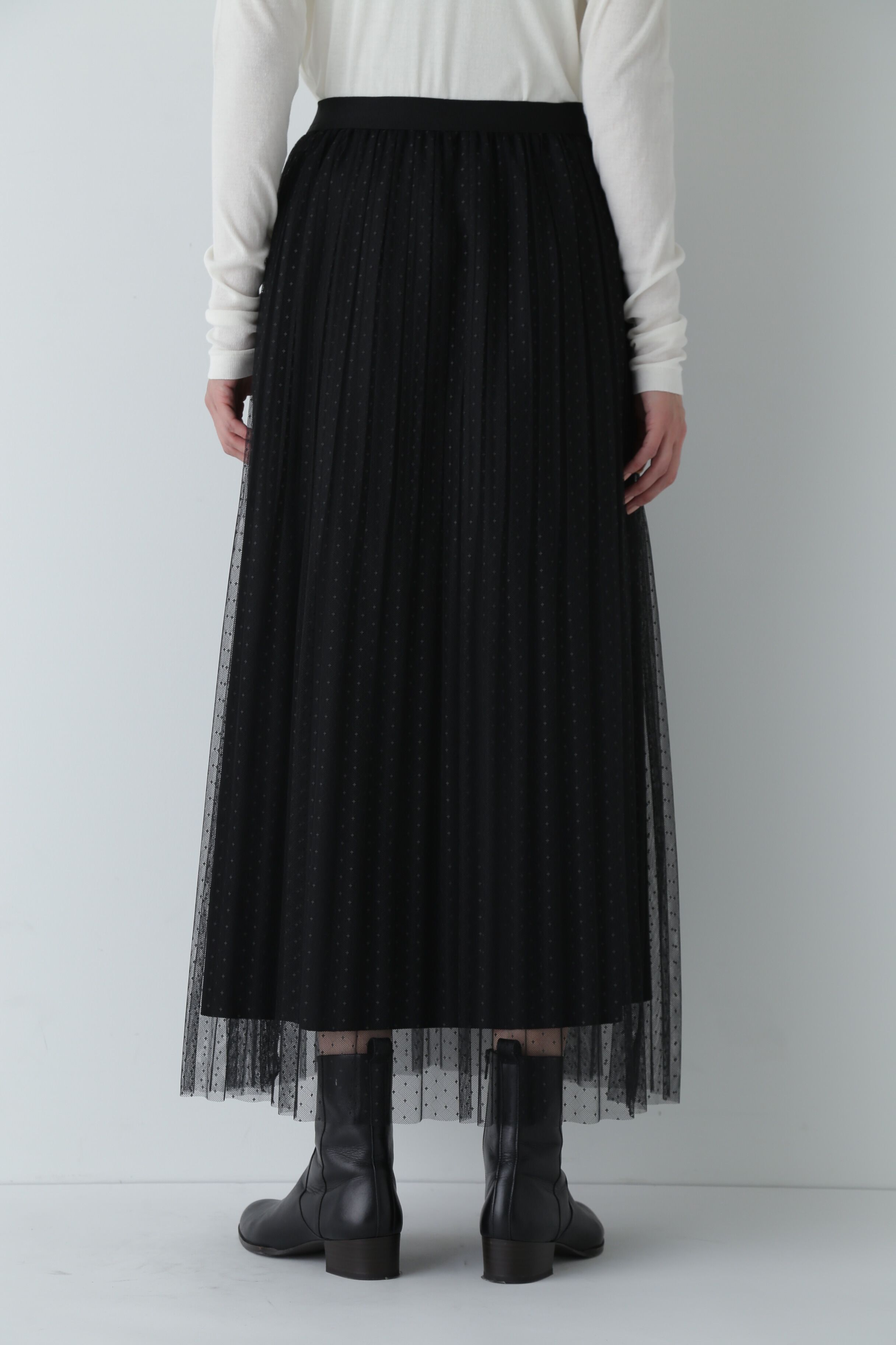  「スクエアドットチュールスカート」|スカート|