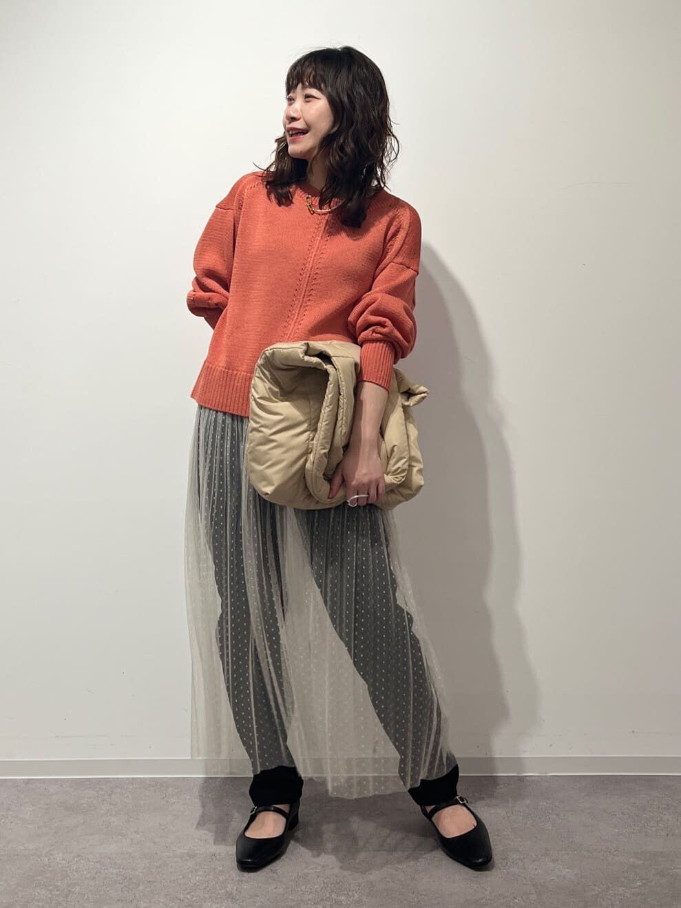  「スクエアドットチュールスカート」|スカート|