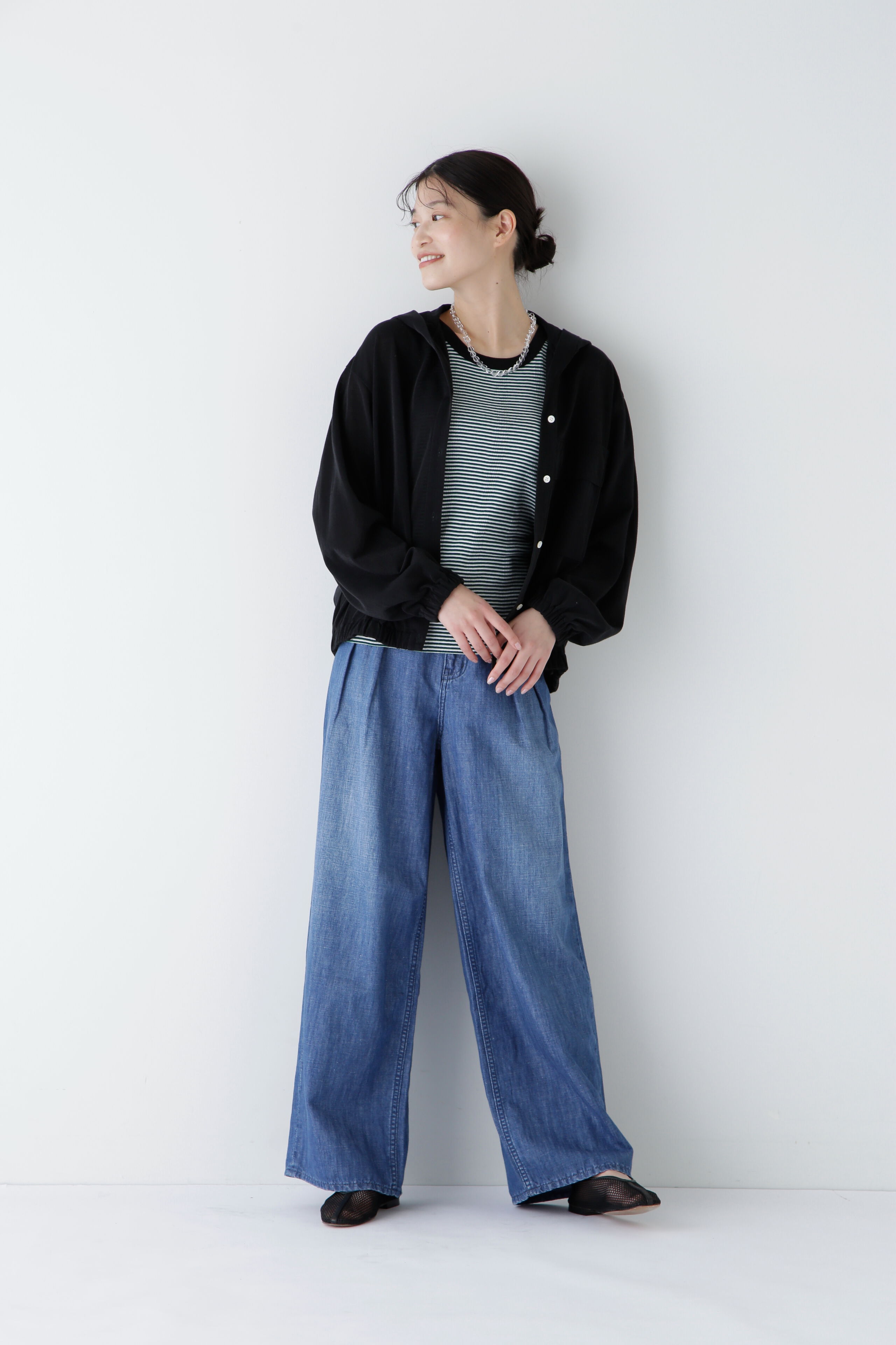  「◆タックワイドデニムパンツ」|その他|