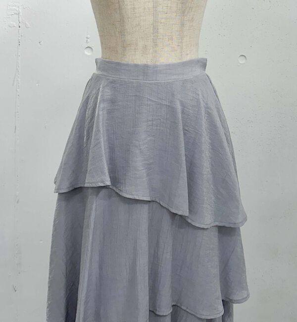 archives「アシメ楊柳シャイニーティアードスカート」|スカート|