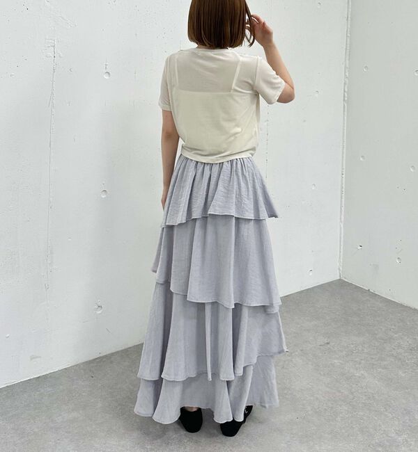 archives「アシメ楊柳シャイニーティアードスカート」|スカート|