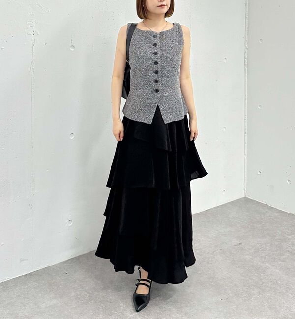 archives「アシメ楊柳シャイニーティアードスカート」|スカート|