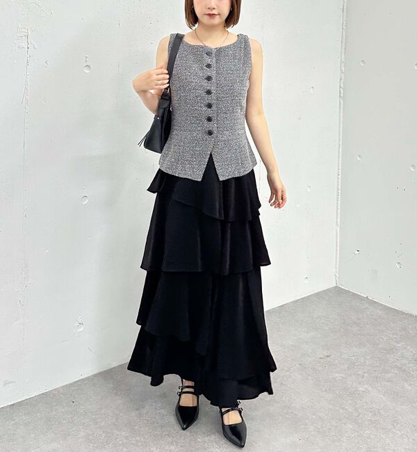 archives「アシメ楊柳シャイニーティアードスカート」|スカート|