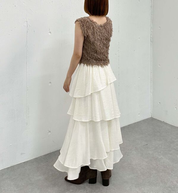 archives「アシメ楊柳シャイニーティアードスカート」|スカート|