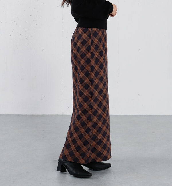 archives「バイアスチェックナロースカート」|スカート|