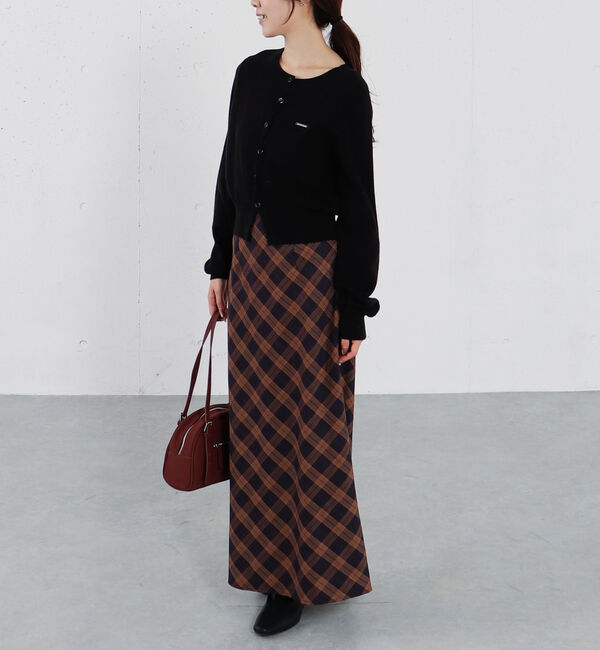 archives「バイアスチェックナロースカート」|スカート|