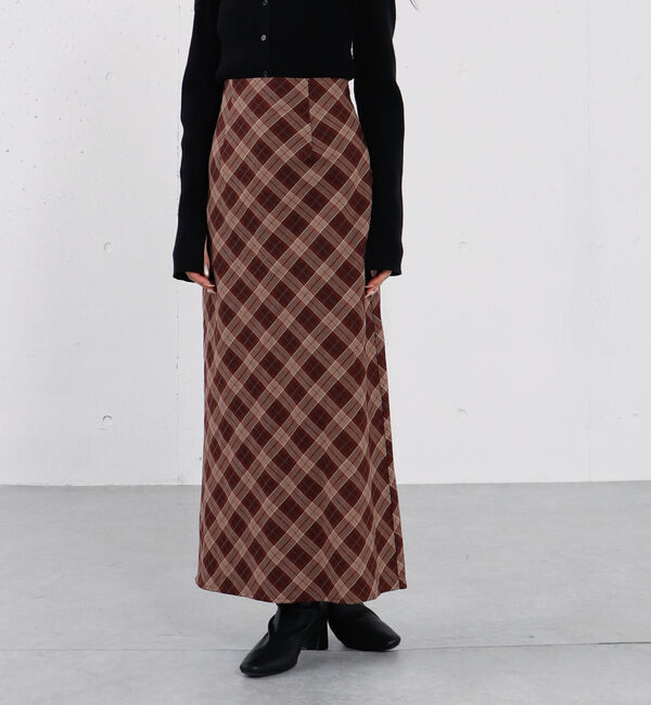 archives「バイアスチェックナロースカート」|スカート|