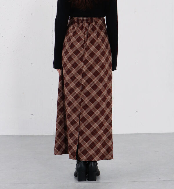 archives「バイアスチェックナロースカート」|スカート|