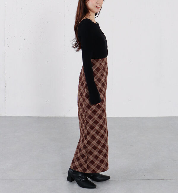 archives「バイアスチェックナロースカート」|スカート|