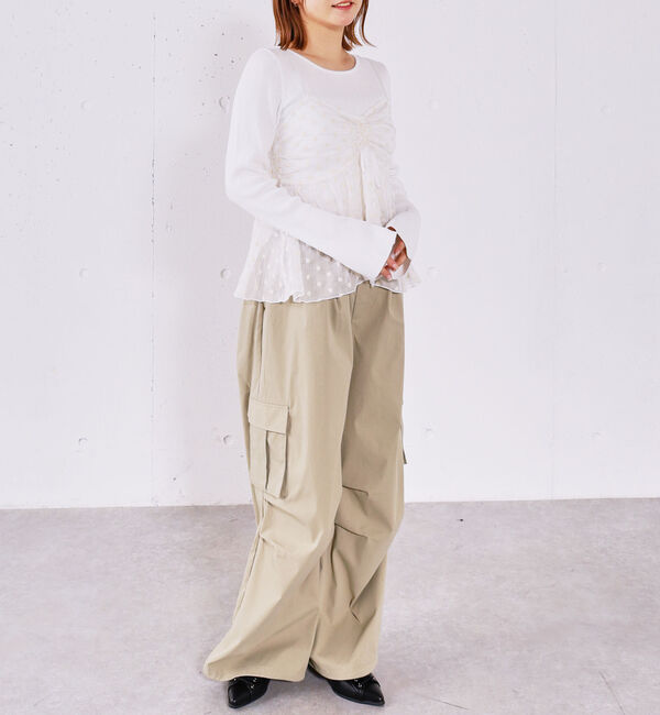 archives「フラワー刺繍ビスチェ&times;リブニットプルオーバーＳＥＴ」|カーディガン|