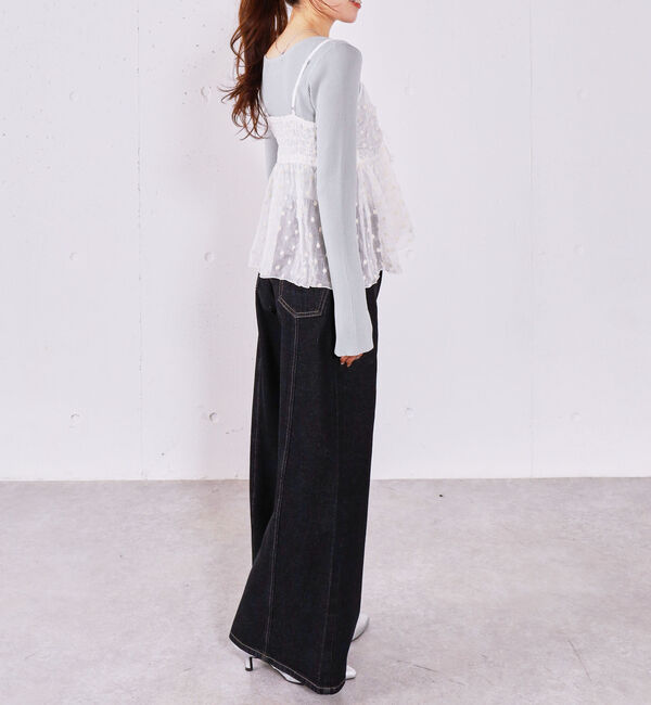 archives「フラワー刺繍ビスチェ&times;リブニットプルオーバーＳＥＴ」|カーディガン|