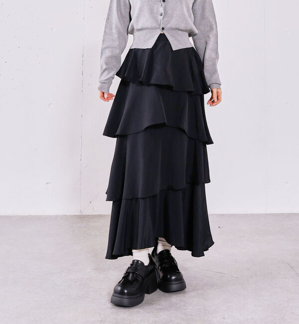 archives「コットンライクフリルティアードスカート」|スカート|