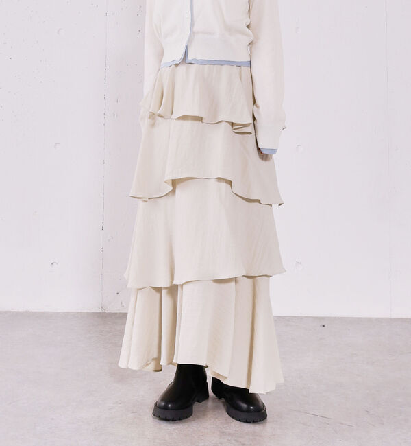 archives「コットンライクフリルティアードスカート」|スカート|
